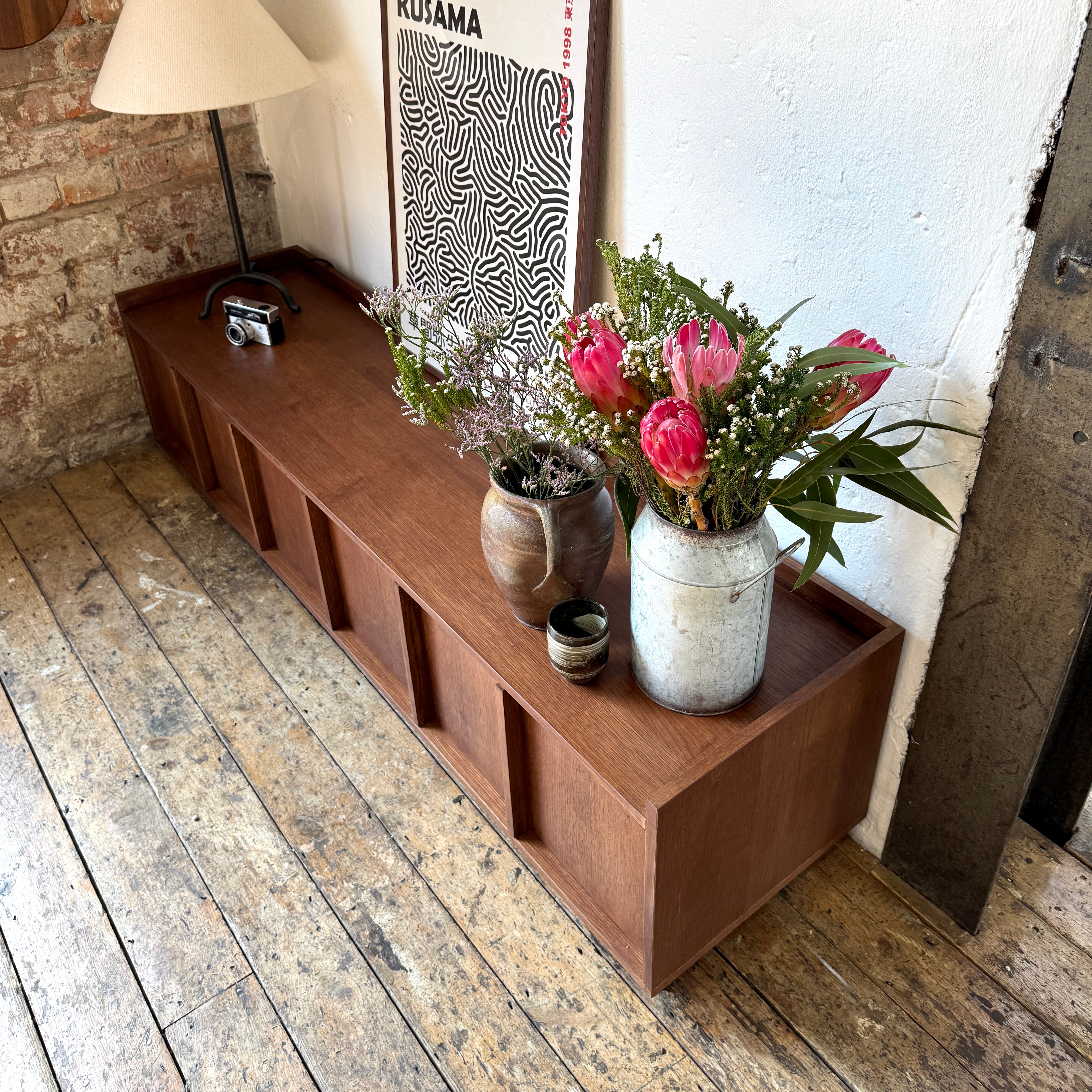 Kyoto Medium 3 Door TV Stand in Walnut (160cm)