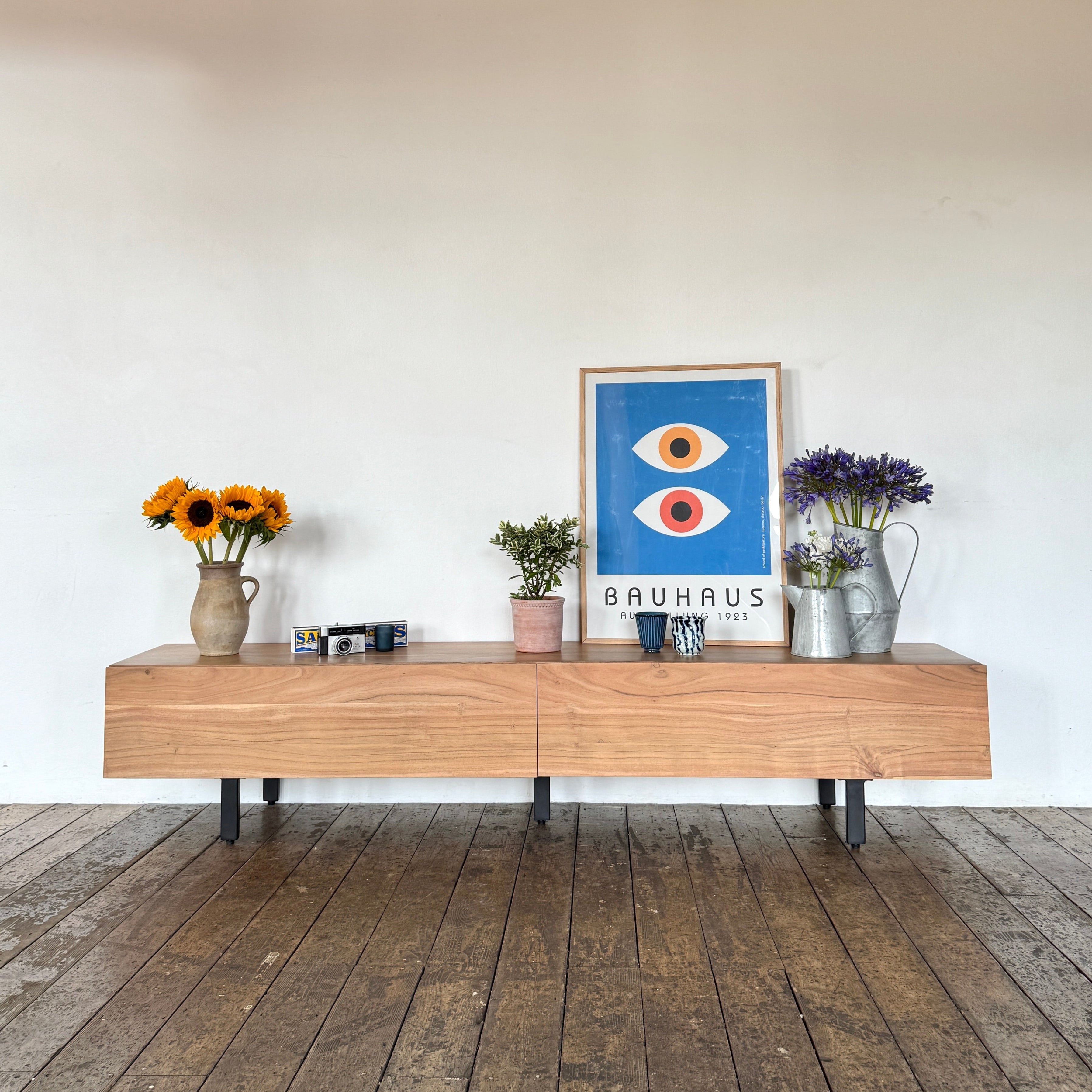 Kenji Solid Acacia Wood Large TV Stand