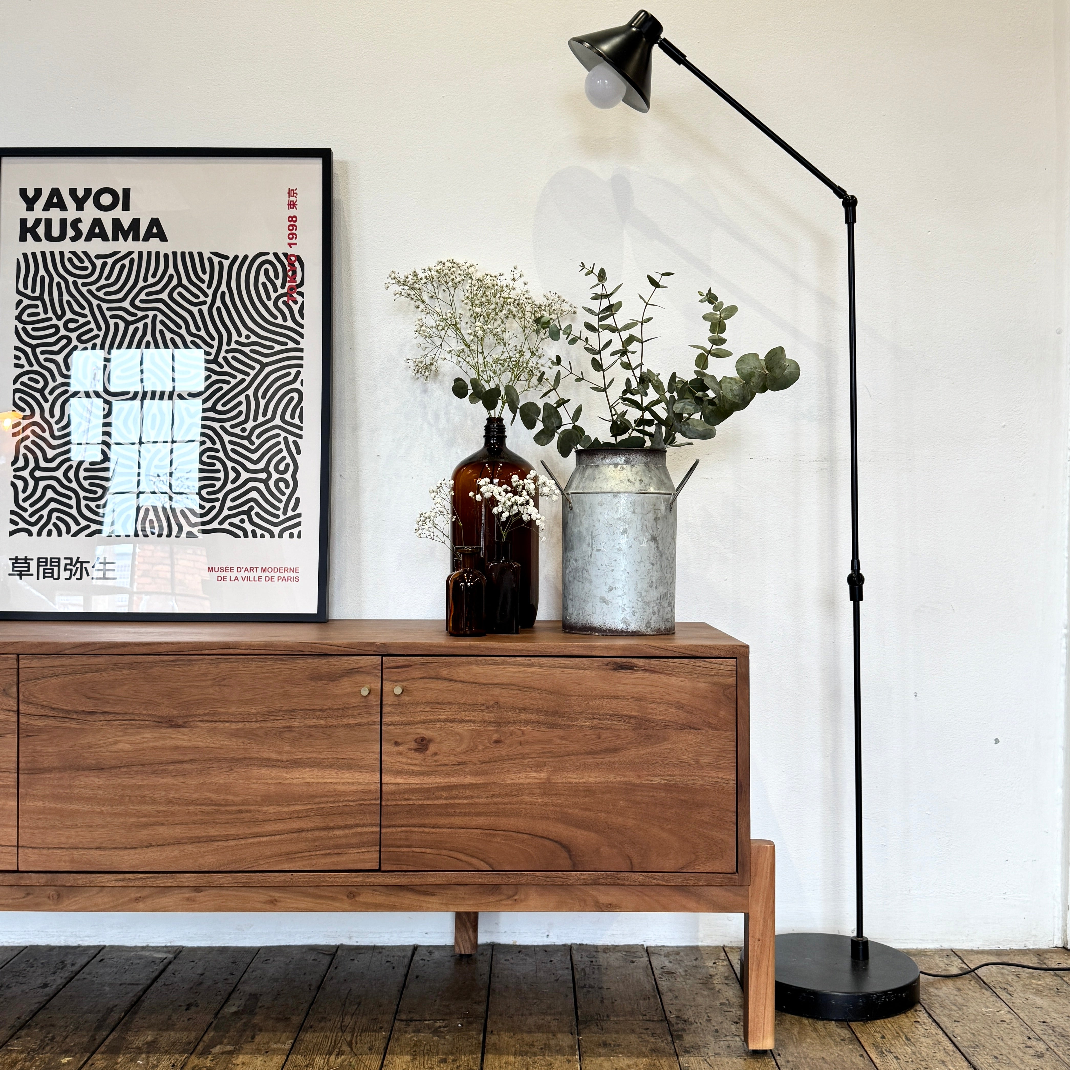 Lucca Solid Acacia Wood Large 4 Door TV Stand (180cm) – COKU Limited