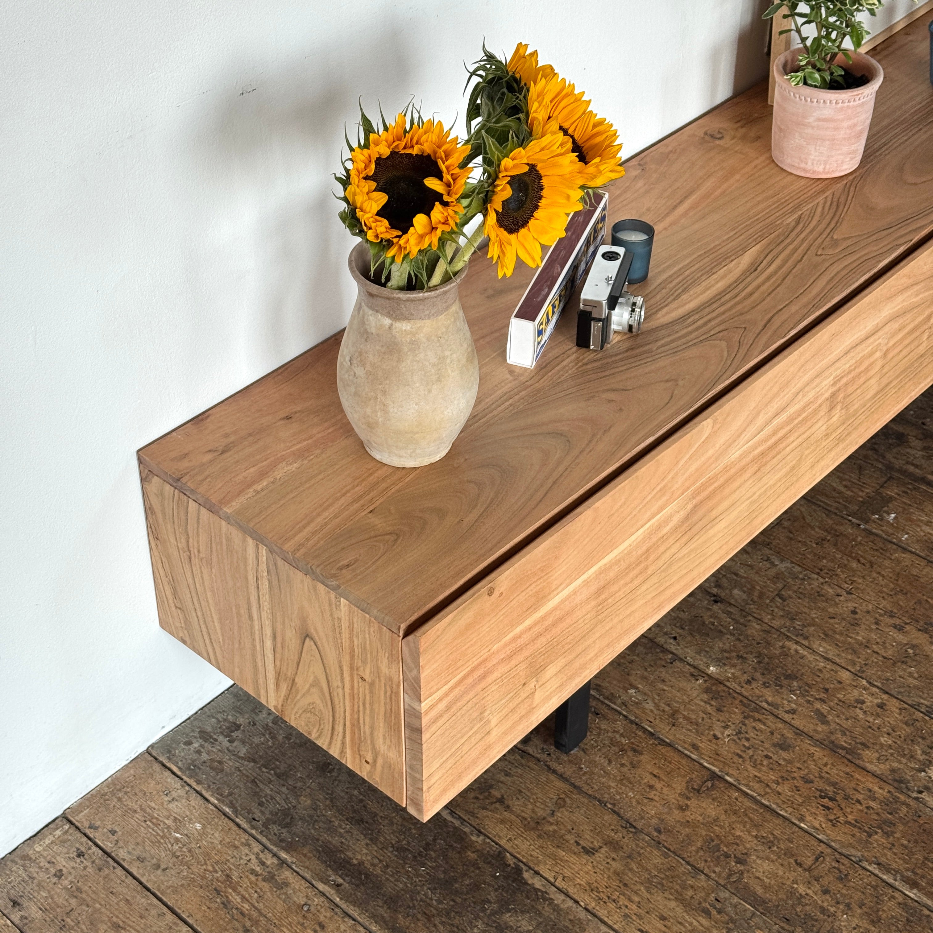 Kenji Solid Acacia Wood Large TV Stand (2 Sizes)