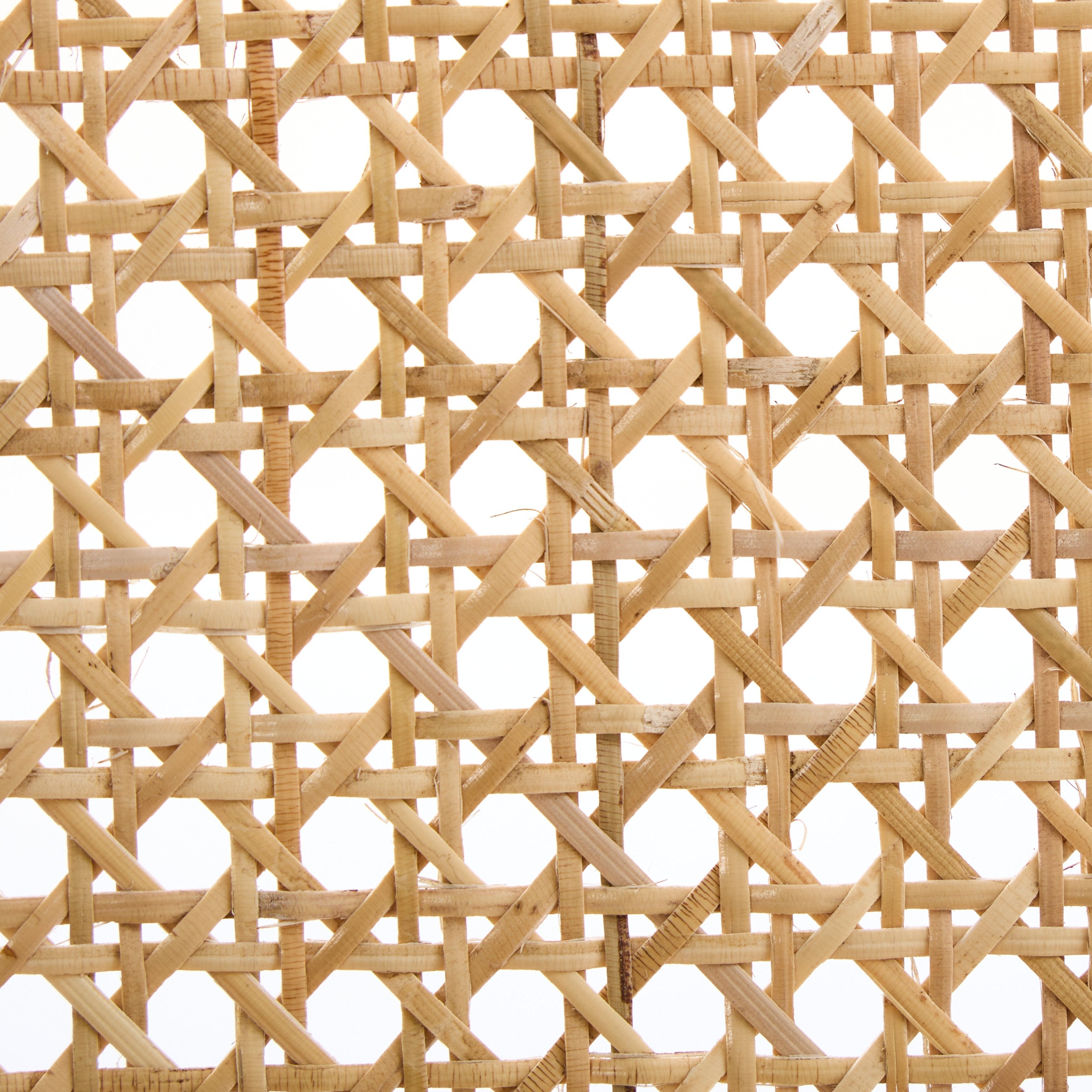 Kiko Solid Ash Wood Dining Chair in Walnut with Natural Rattan (2pk)