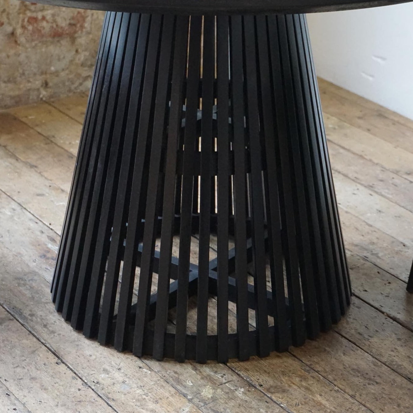 Remi Square Solid Mango Wood Dining Table Black (2 Sizes)