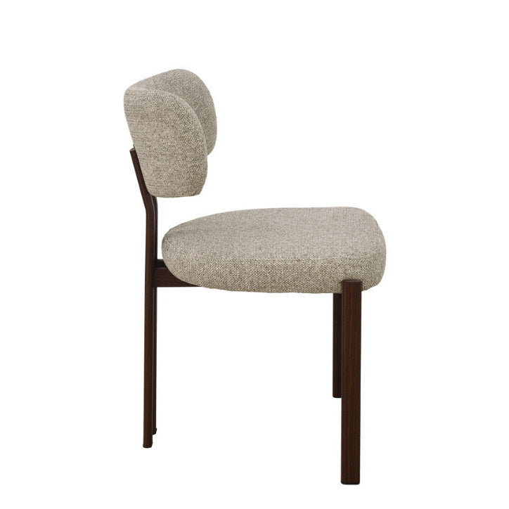 Dori Dining Chair in Truffle with a Walnut Frame (2pk)