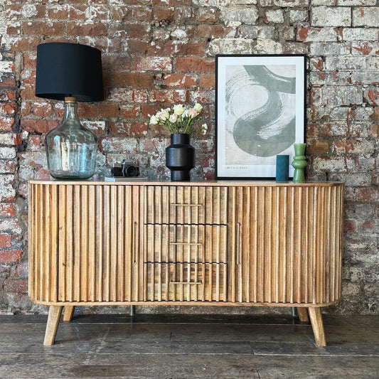 Els Solid Mango Wood Large Sideboard
