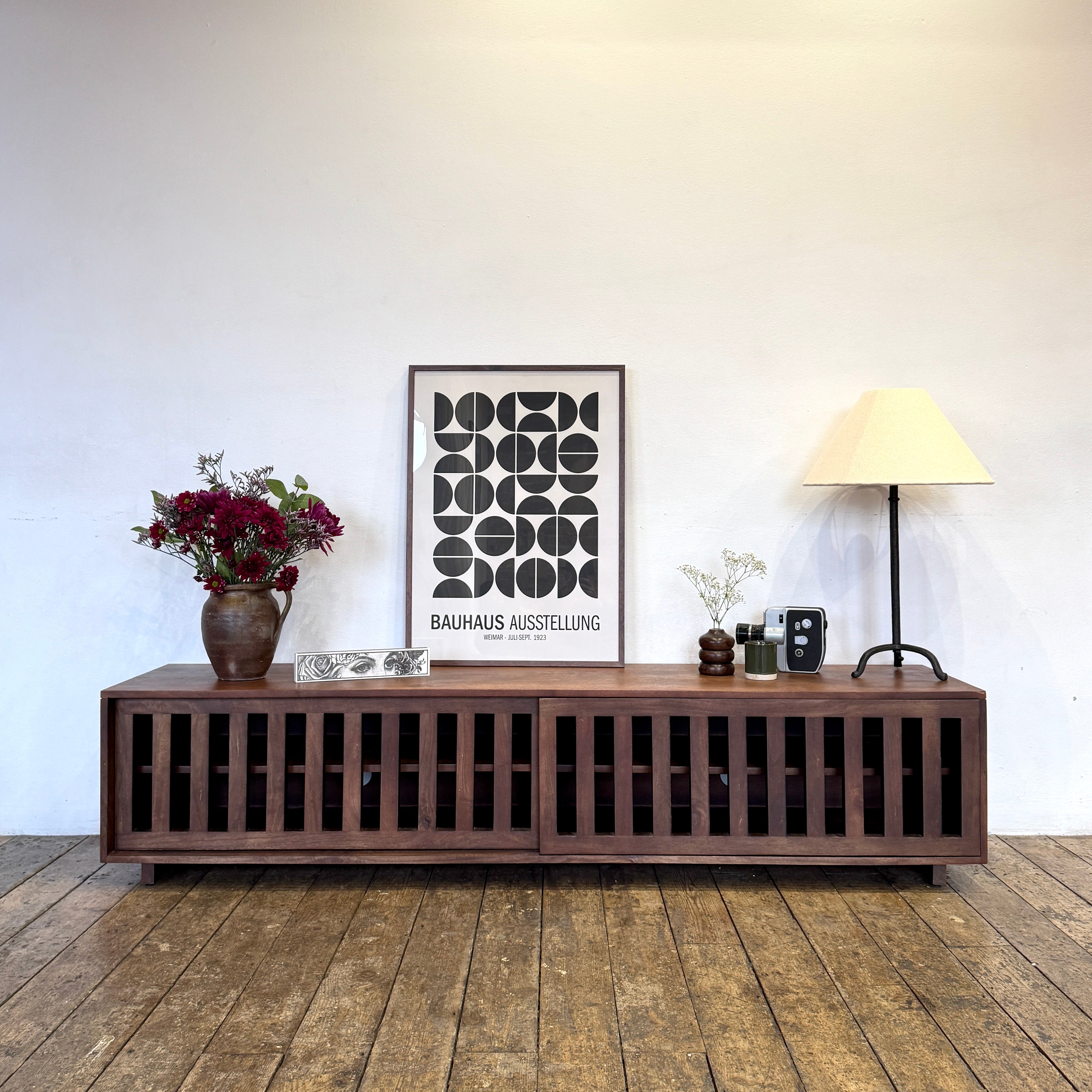 Caleb Solid Mango Wood TV Stand in Dark Brown (4 Sizes)