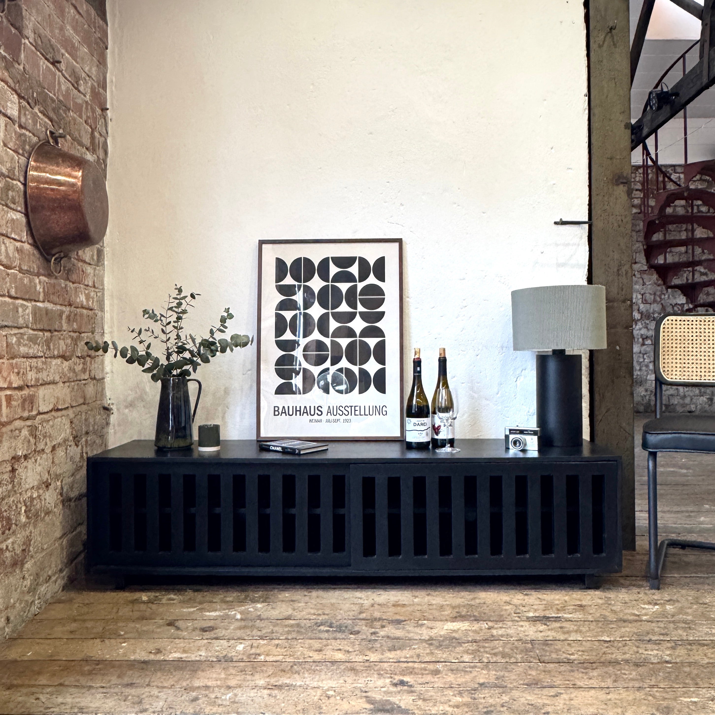 Caleb Solid Mango Wood TV Stand in Black (4 Sizes)