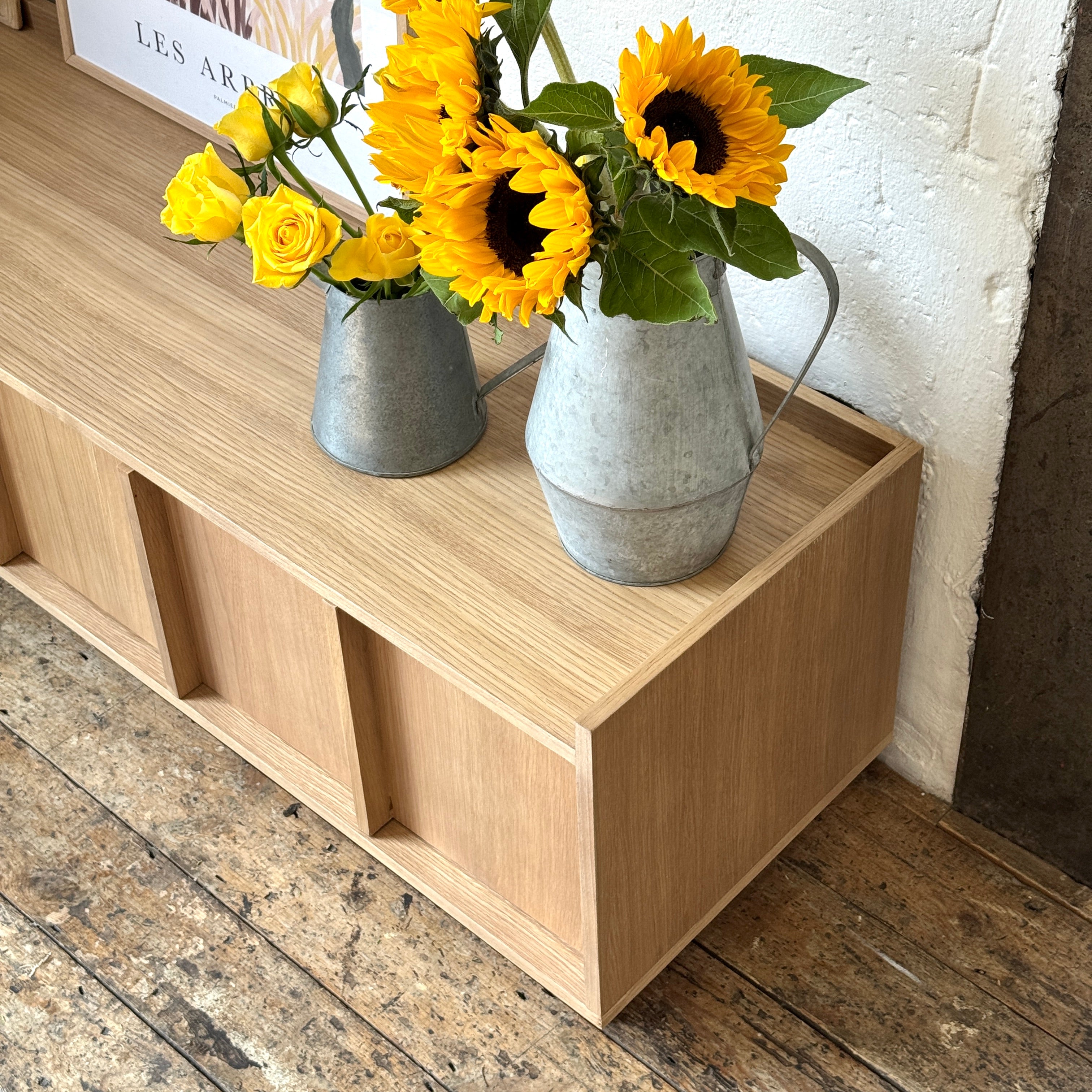 Kyoto Medium 3 Door TV Stand in Natural Smoked Oak (160cm)
