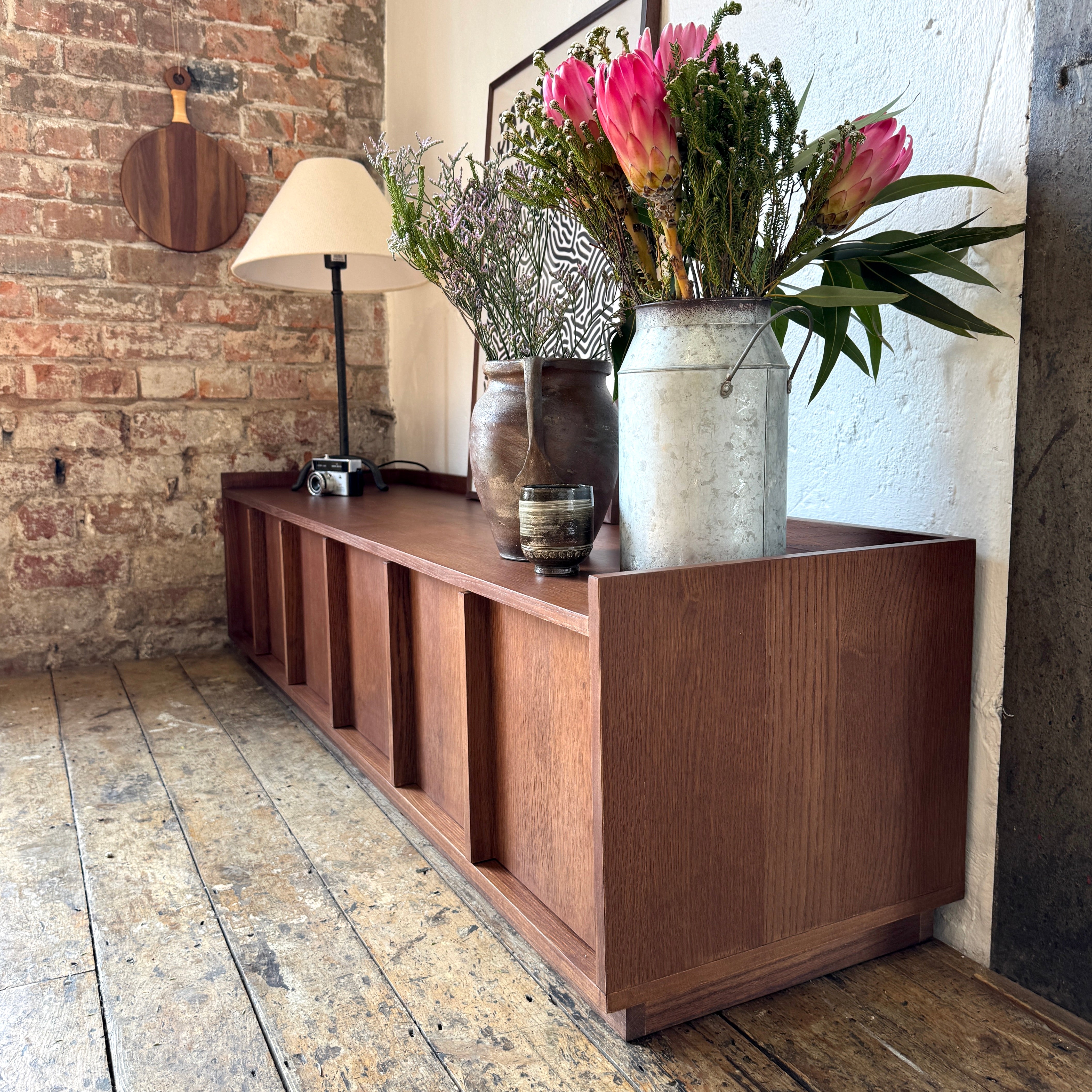 Kyoto Medium 3 Door TV Stand in Walnut (160cm)