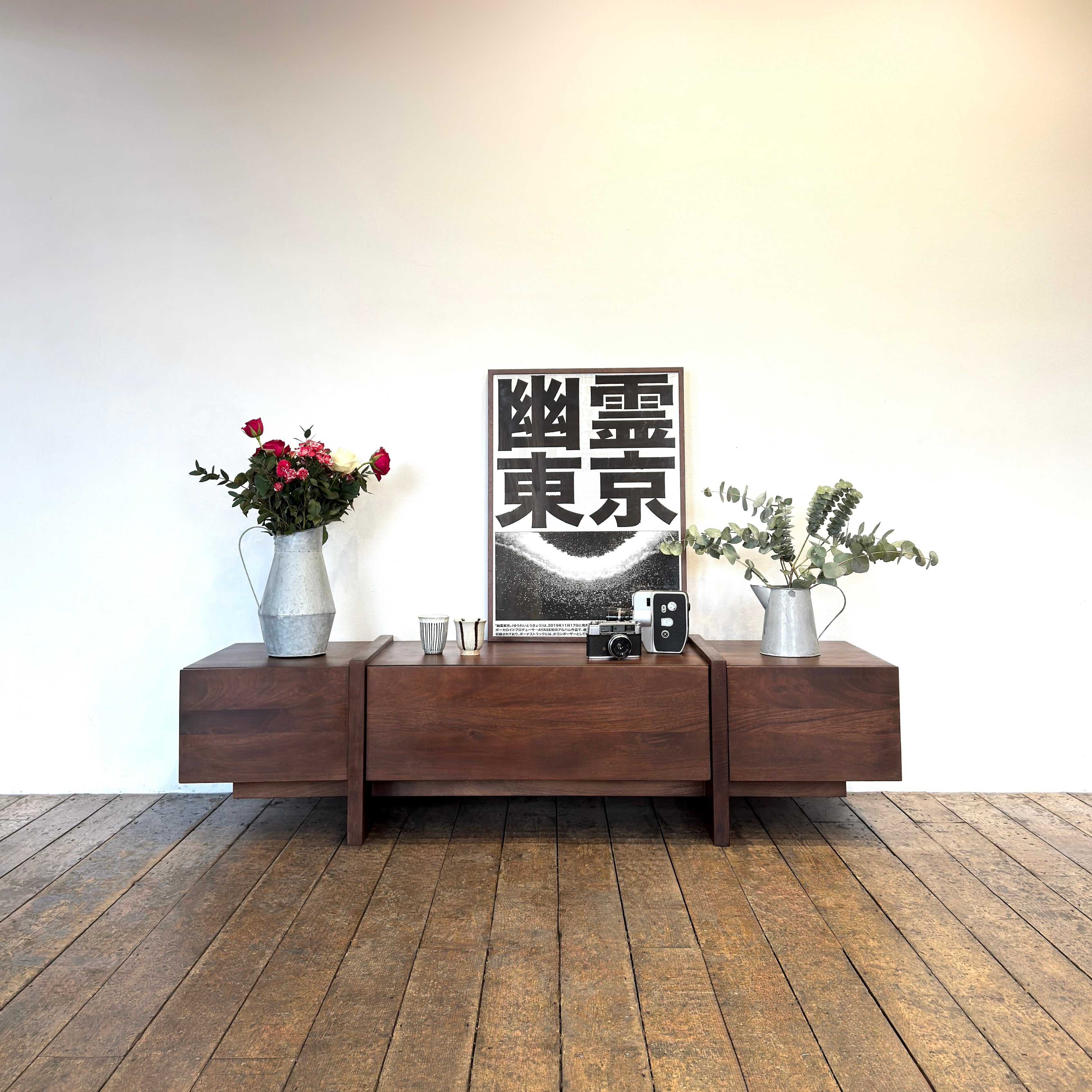 Takara Solid Mango Wood Medium TV Unit in Brown