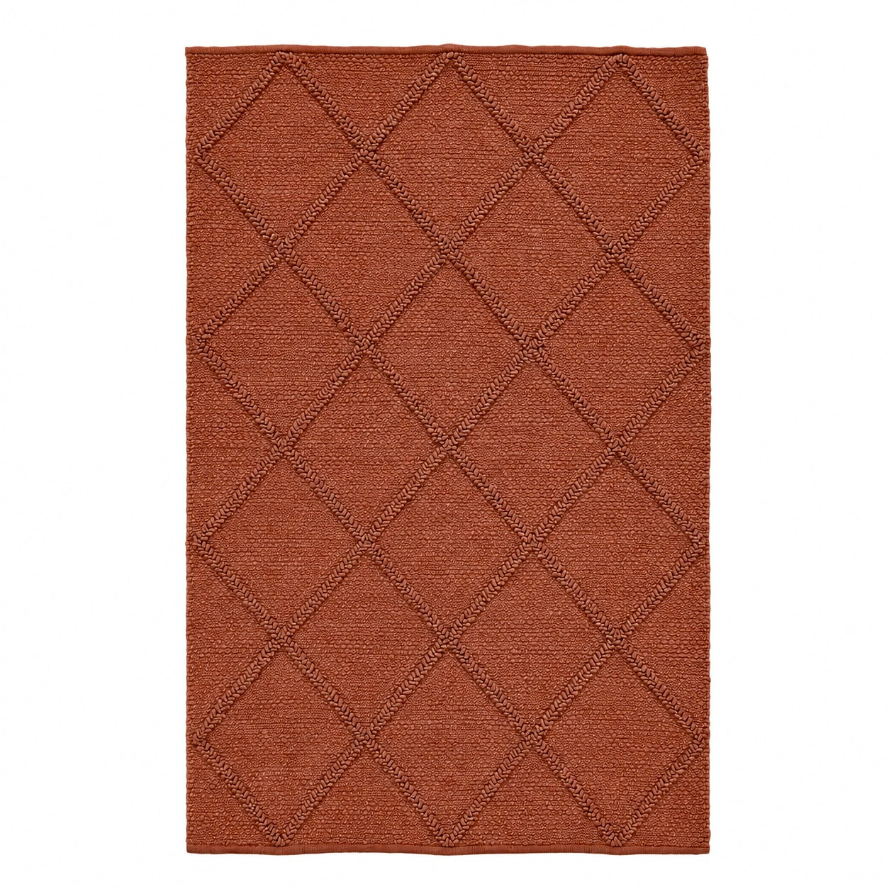 Tidan Handwoven Flat Weave Jute Rug in Rust (2 Sizes)