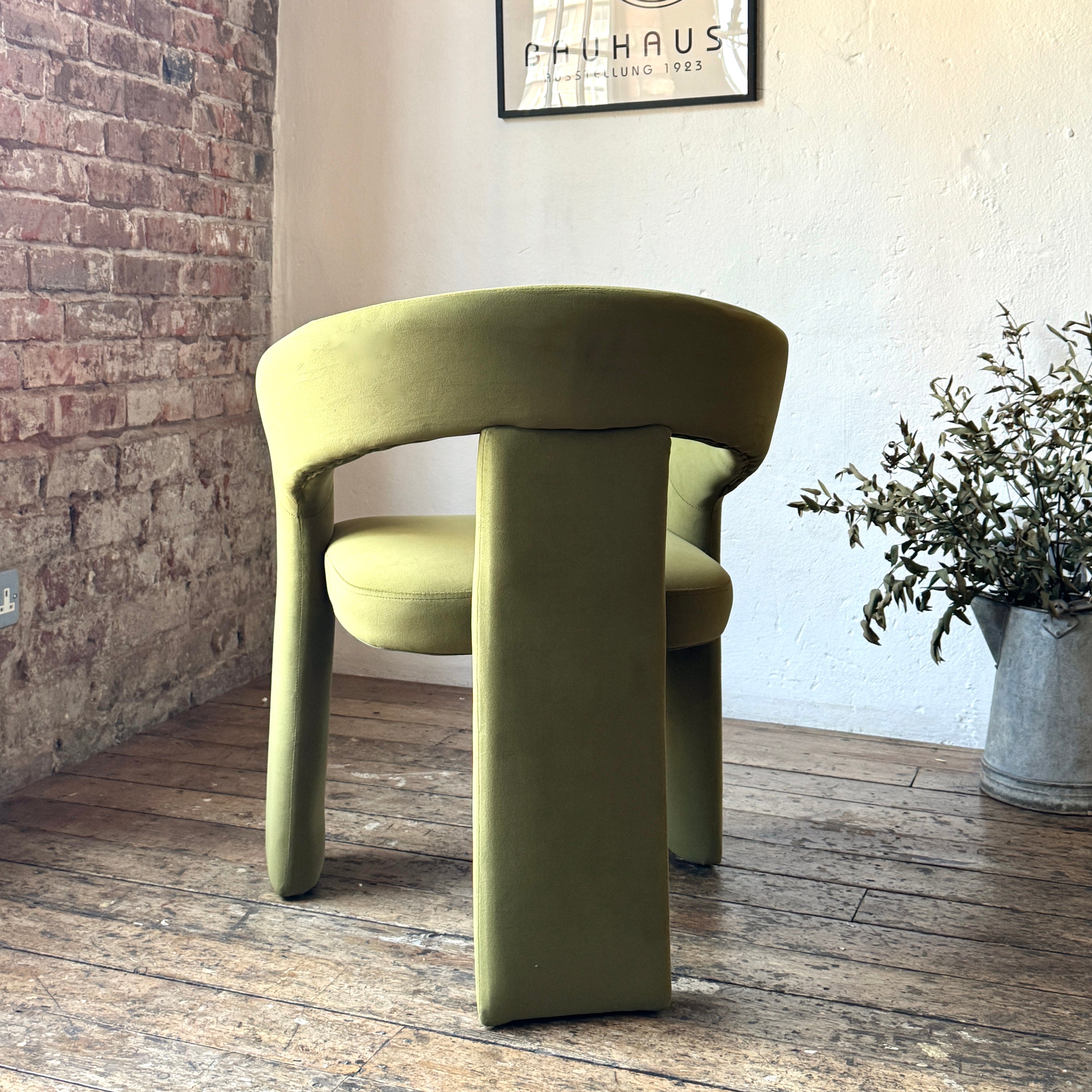 Eva Dining Chairs in Olive Green (2pk)