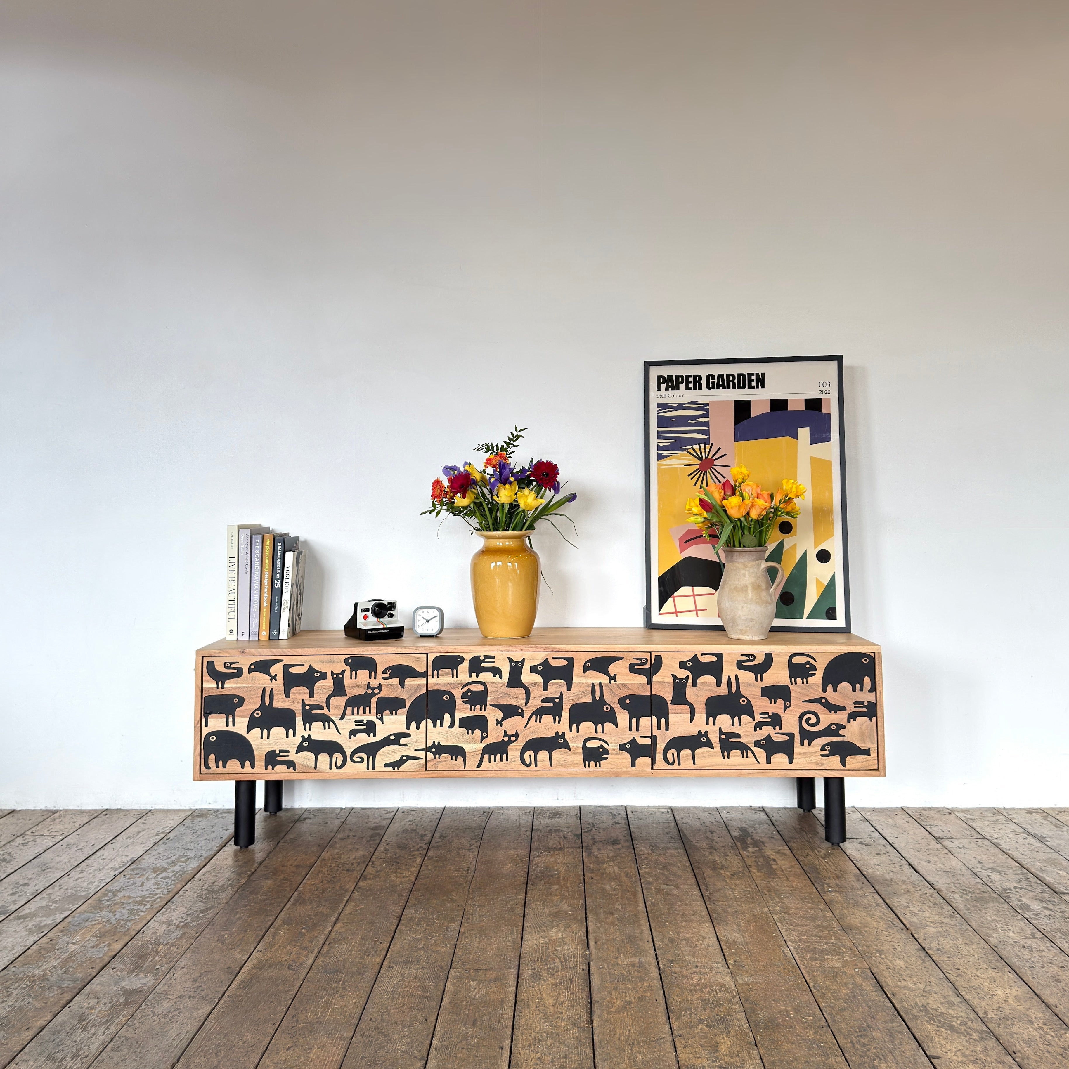 Savannah Solid Acacia Wood TV Stand (160cm)