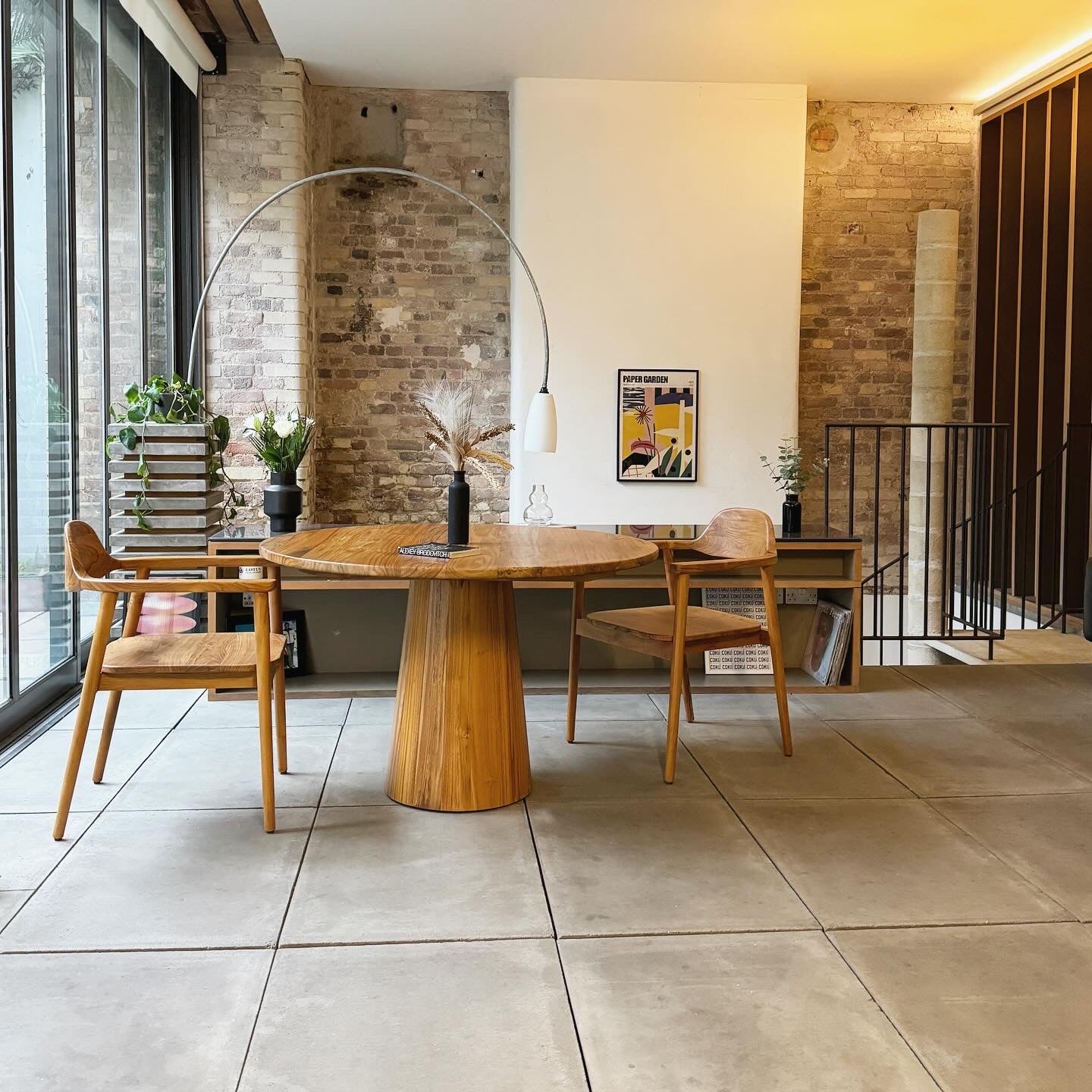 Bronx Round Solid Teak Dining Table Natural (3 Sizes)