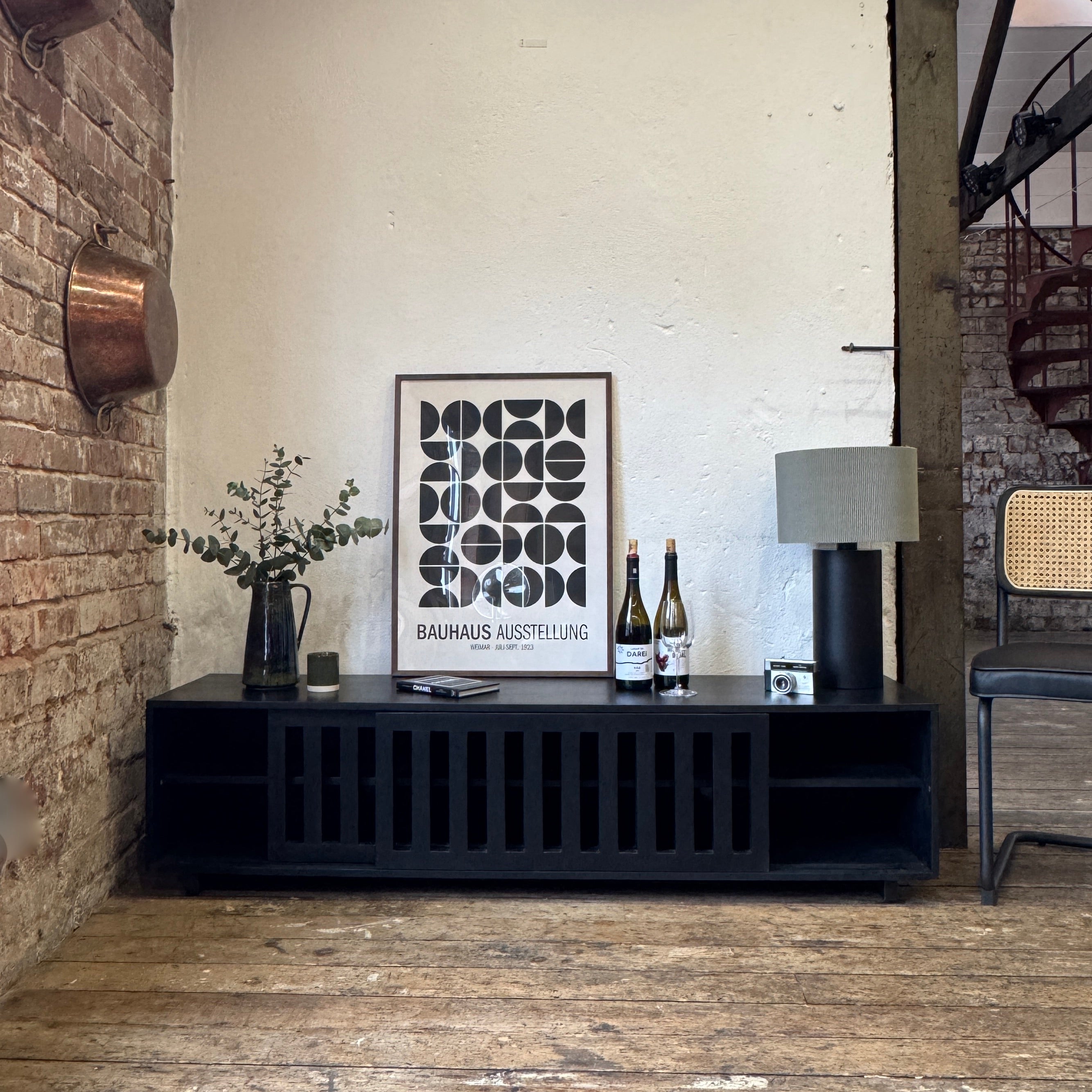 Caleb Solid Mango Wood TV Stand in Black (4 Sizes)