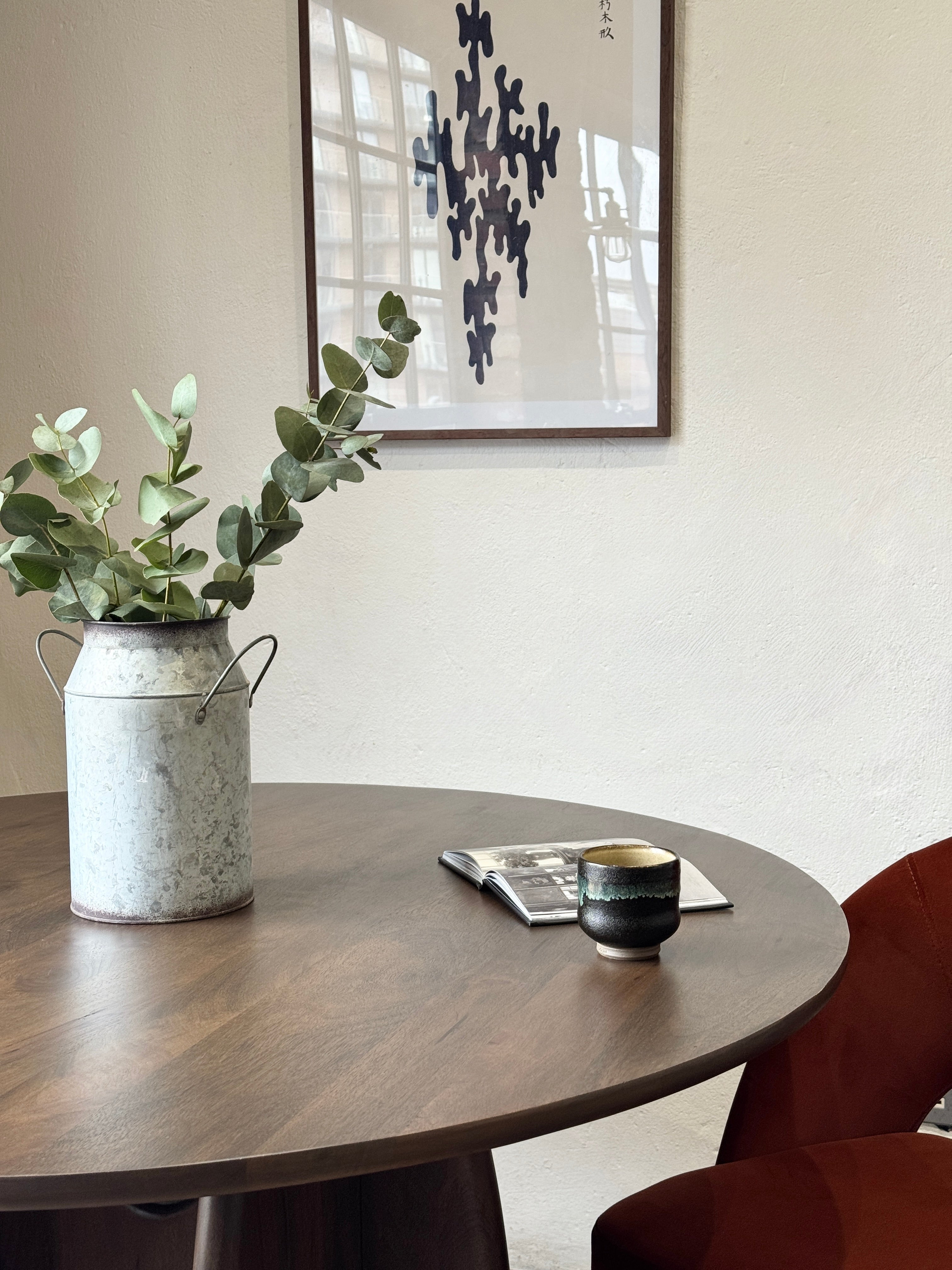 Rina Round Solid Mango Wood Dining Table Brown