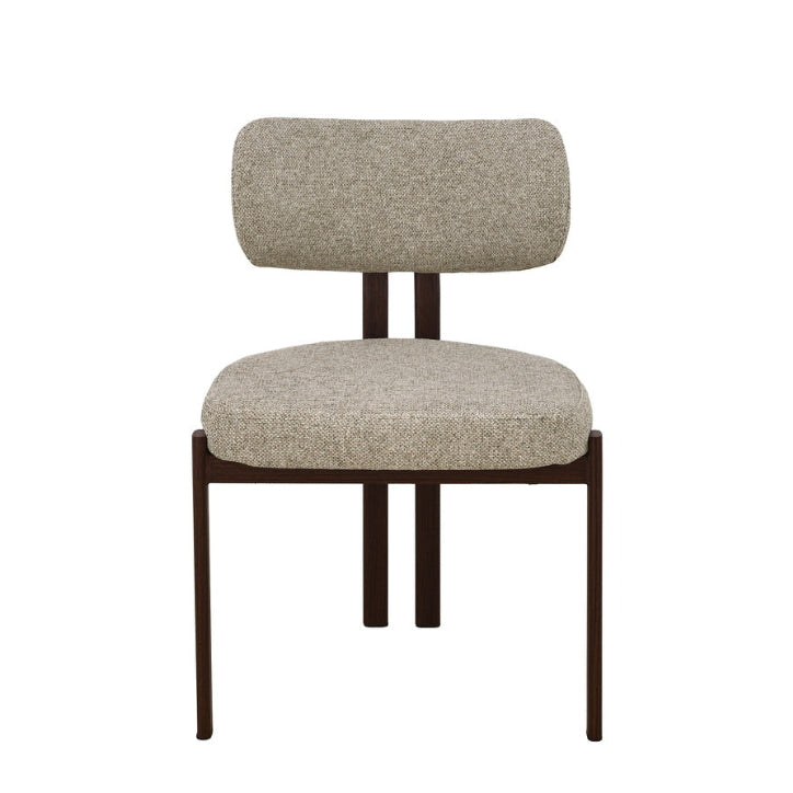 Dori Dining Chair in Truffle with a Walnut Frame (2pk)