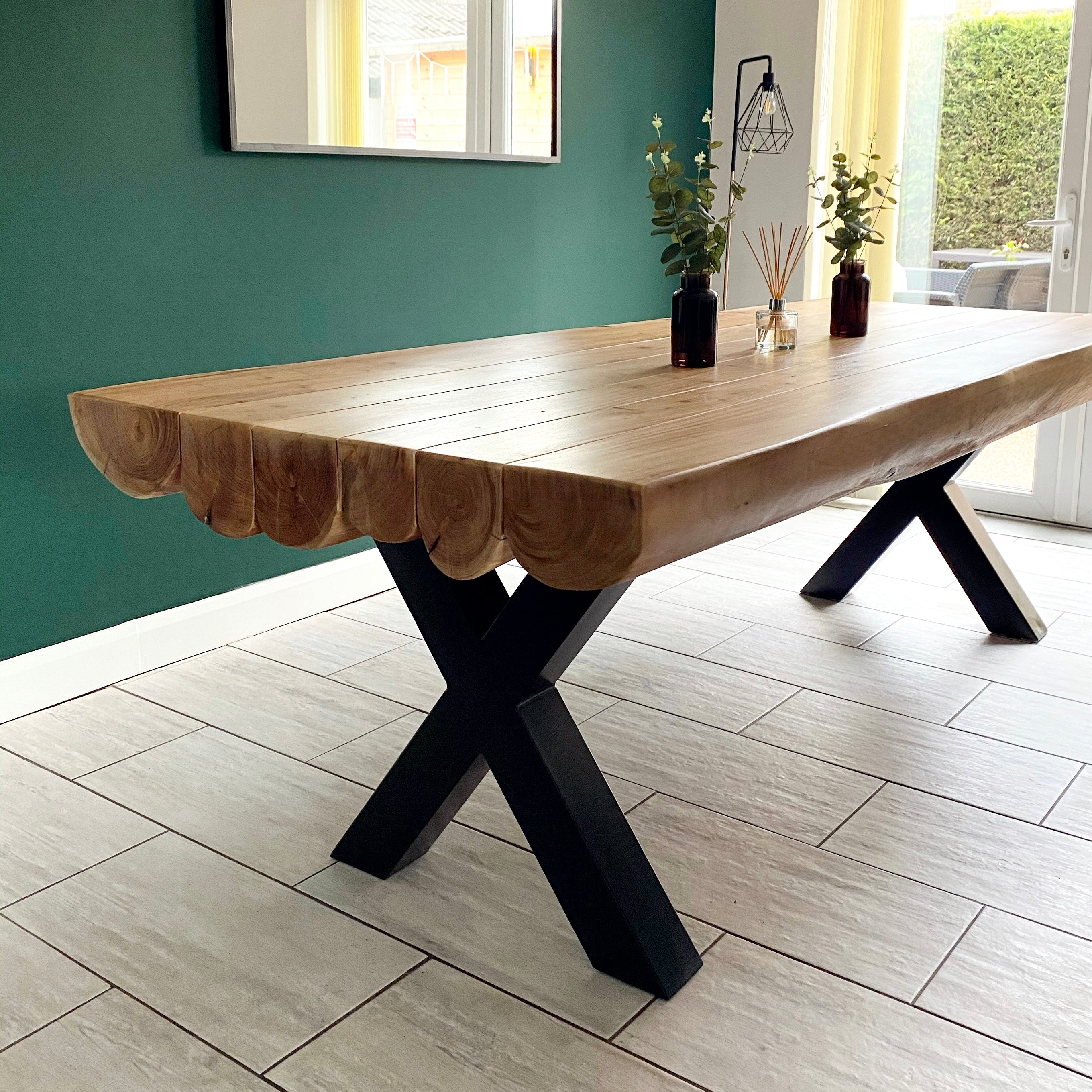 Thor Solid Acacia Wood Dining Table and Bench Set (4 Sizes) – COKU