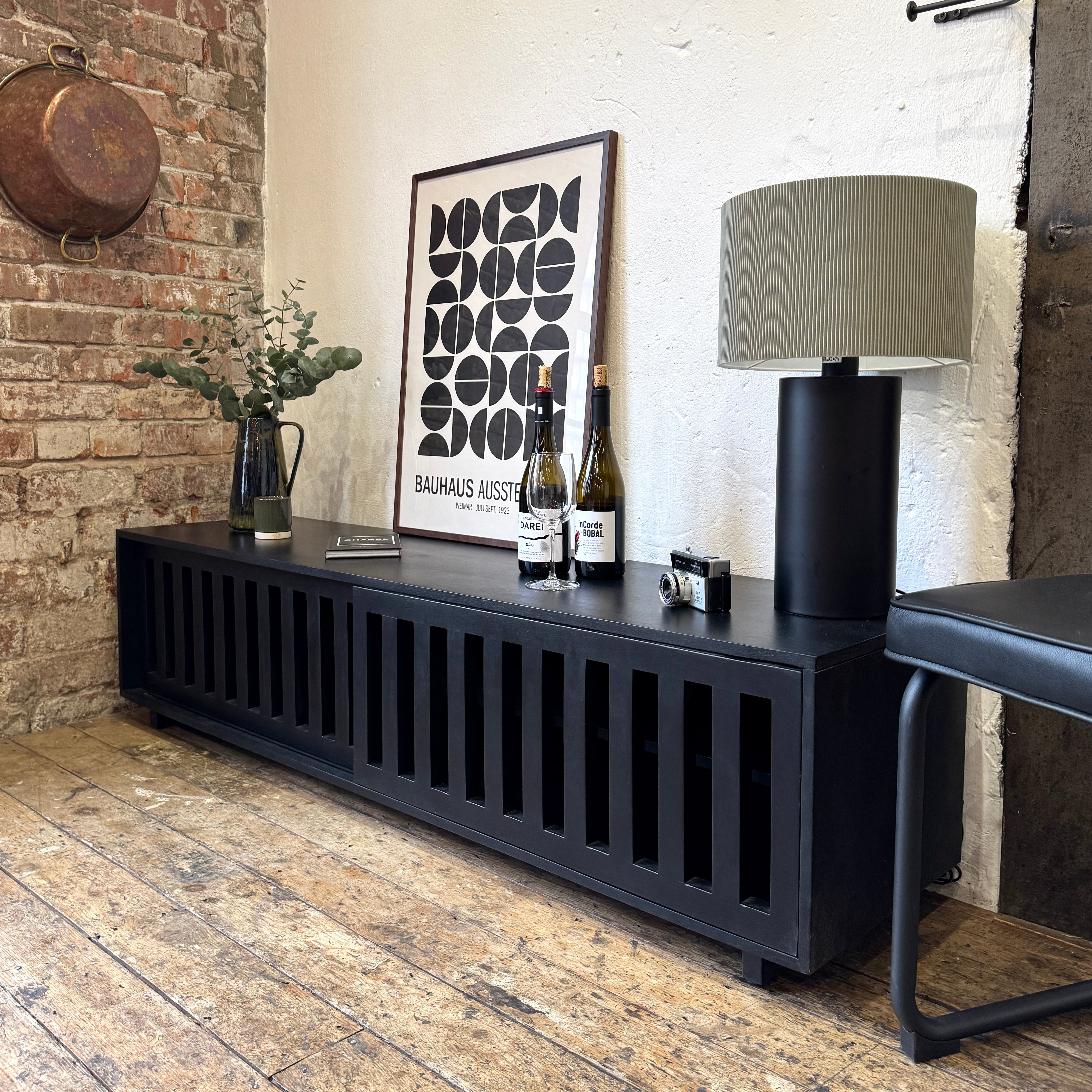 Caleb Solid Mango Wood TV Stand in Black (4 Sizes)