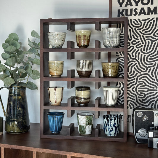 Kappu Cup Shelf 3 by 4 in Dark Walnut