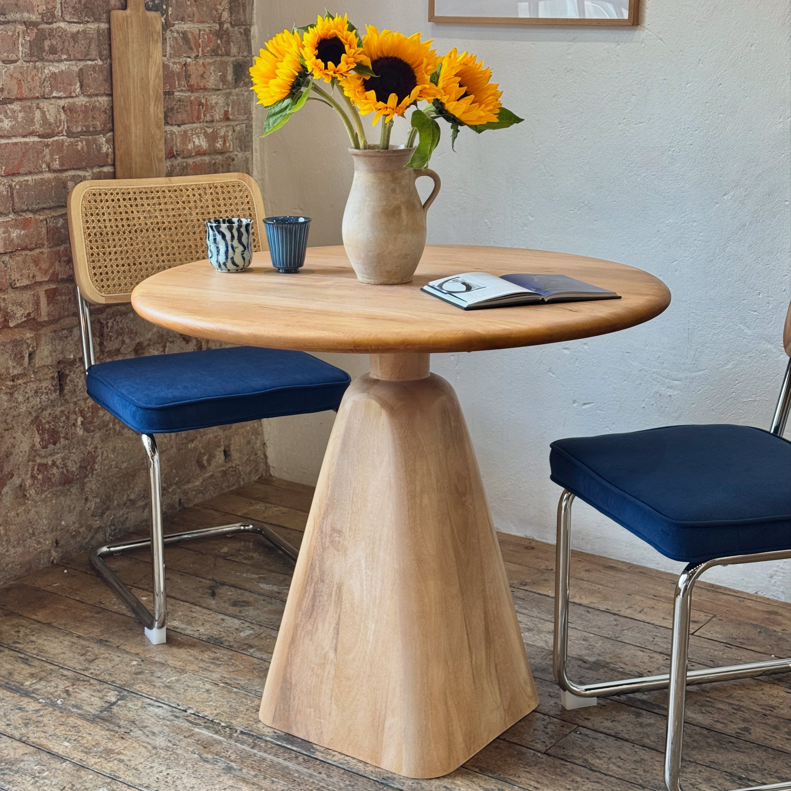 Sienna Round Solid Mango Wood Dining Table (2 Sizes)