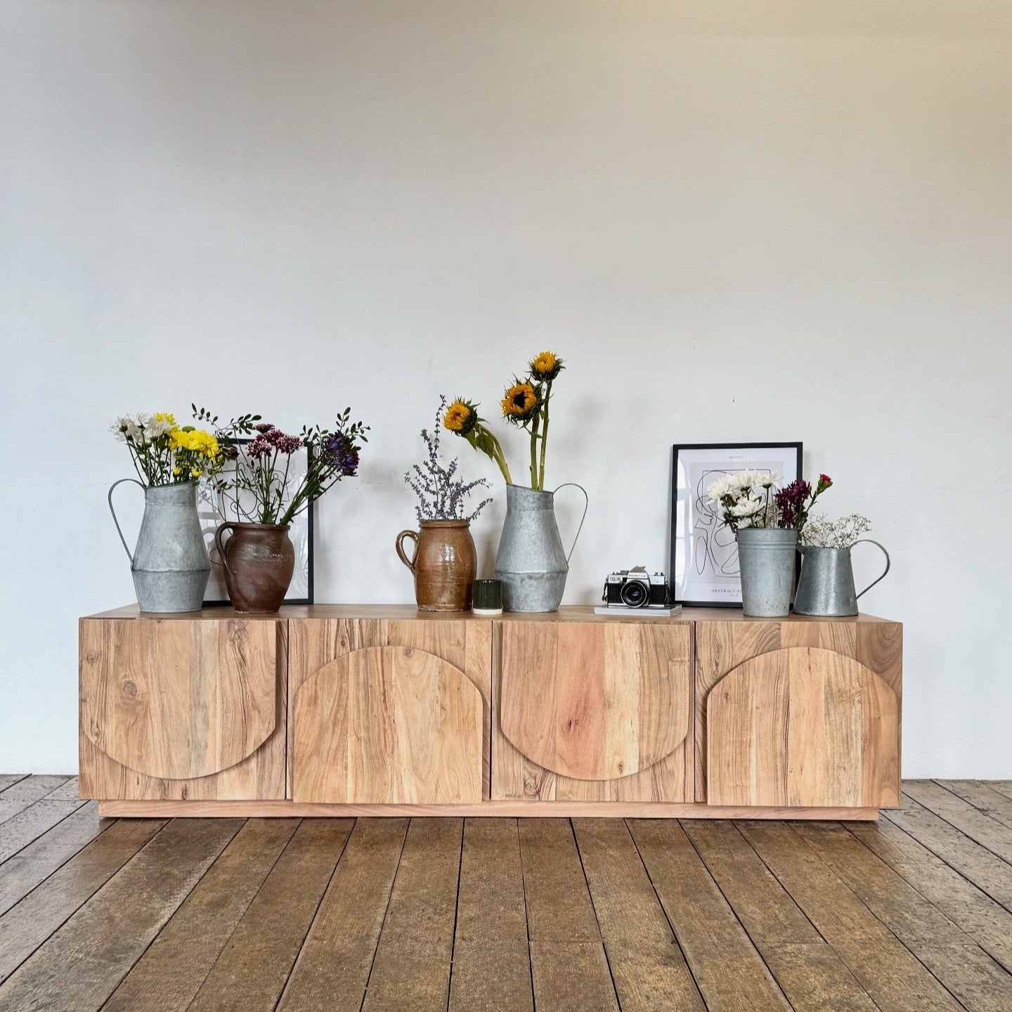 Archer Solid Acacia Wood TV Stand