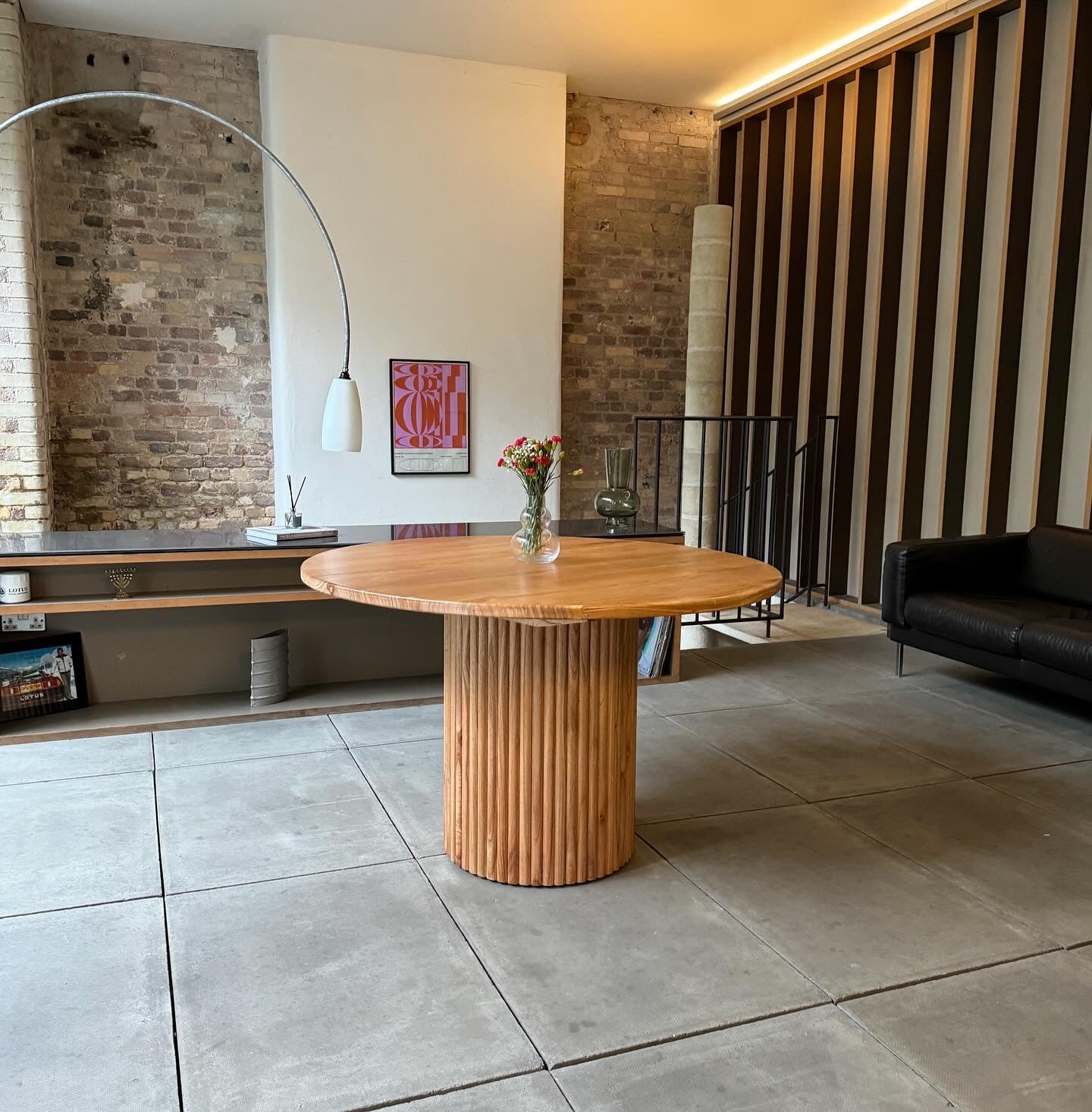 Cruz Round Solid Mindi Wood Dining Table Natural (2 Sizes)