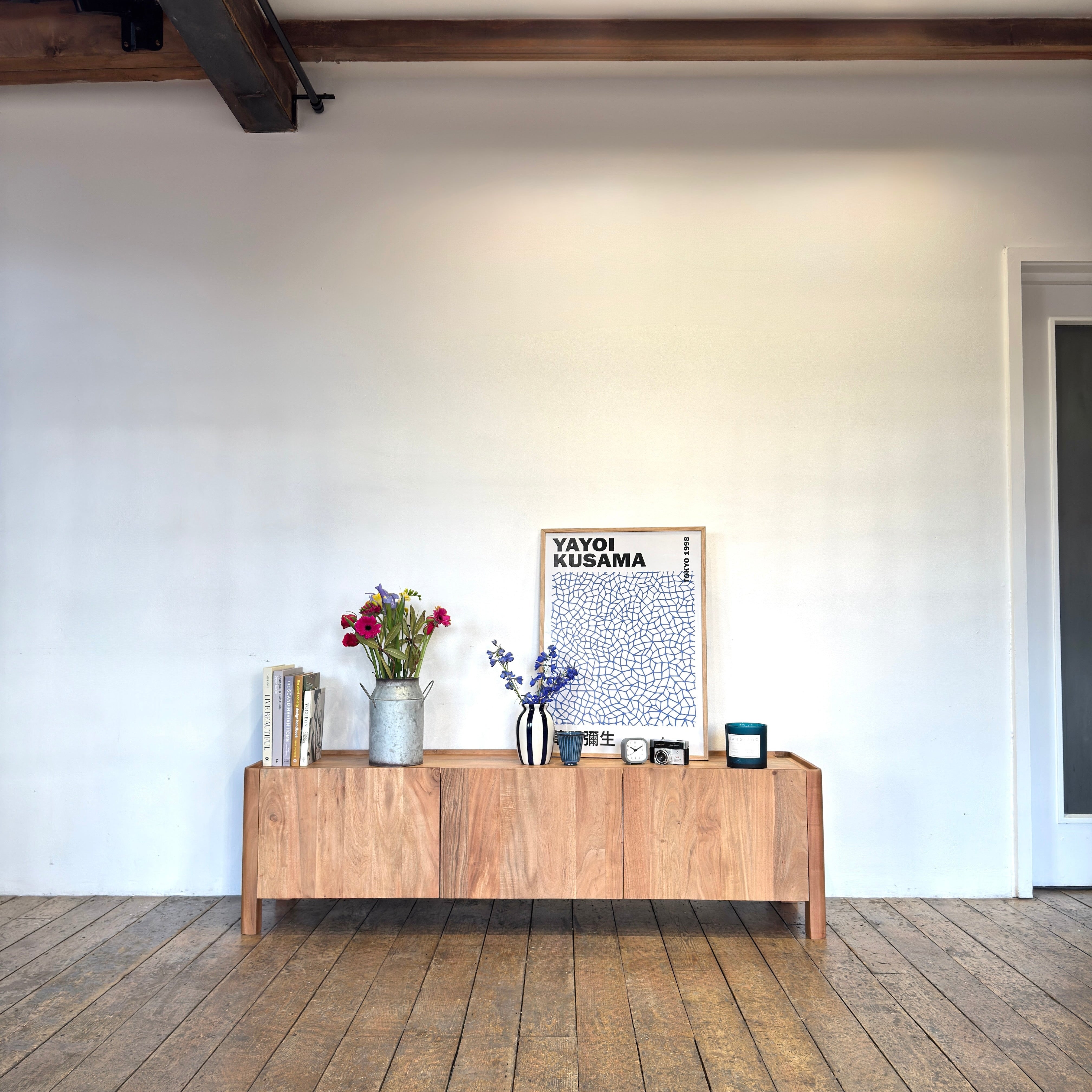 Aoki Solid Acacia Wood TV Stand