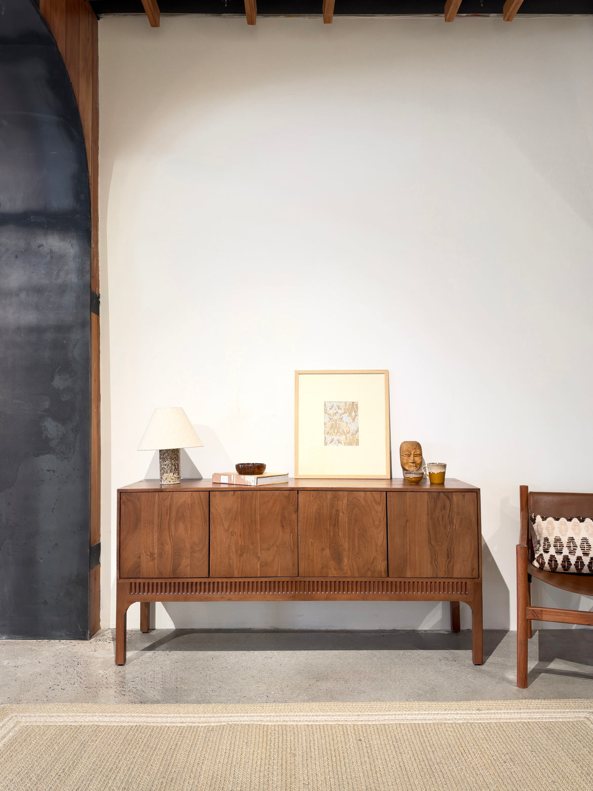 Hudson Solid Acacia Wood Large Sideboard (160cm)