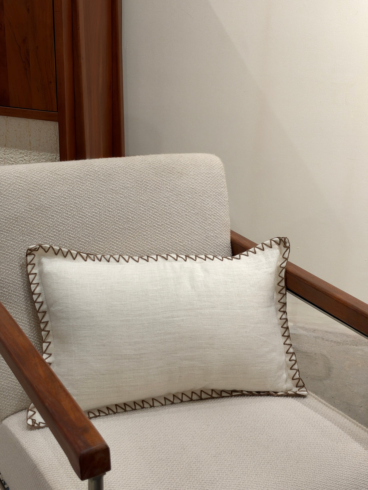 Kanji Cushion White Oak 30 x 50cm