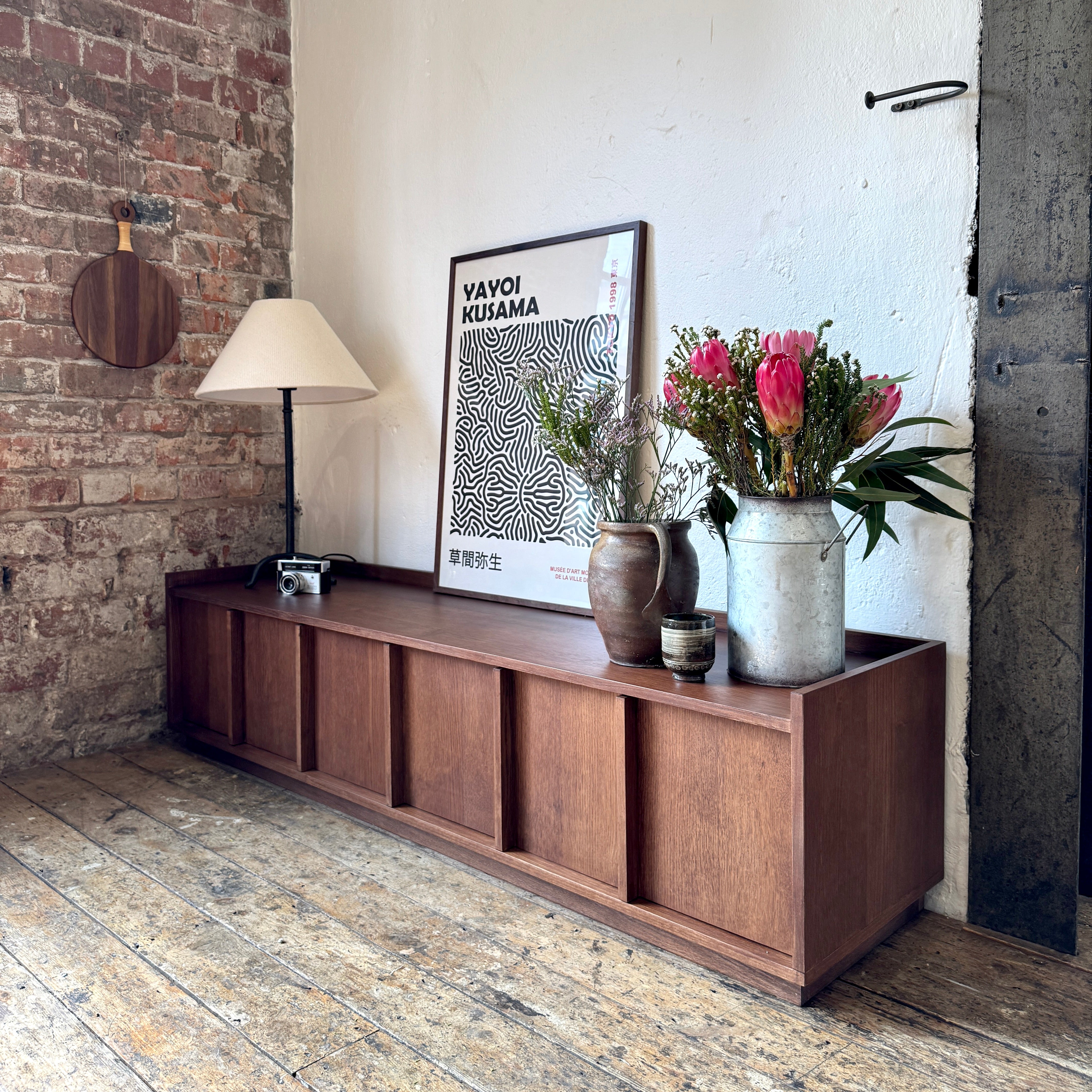 Kyoto Medium 3 Door TV Stand in Walnut (160cm)