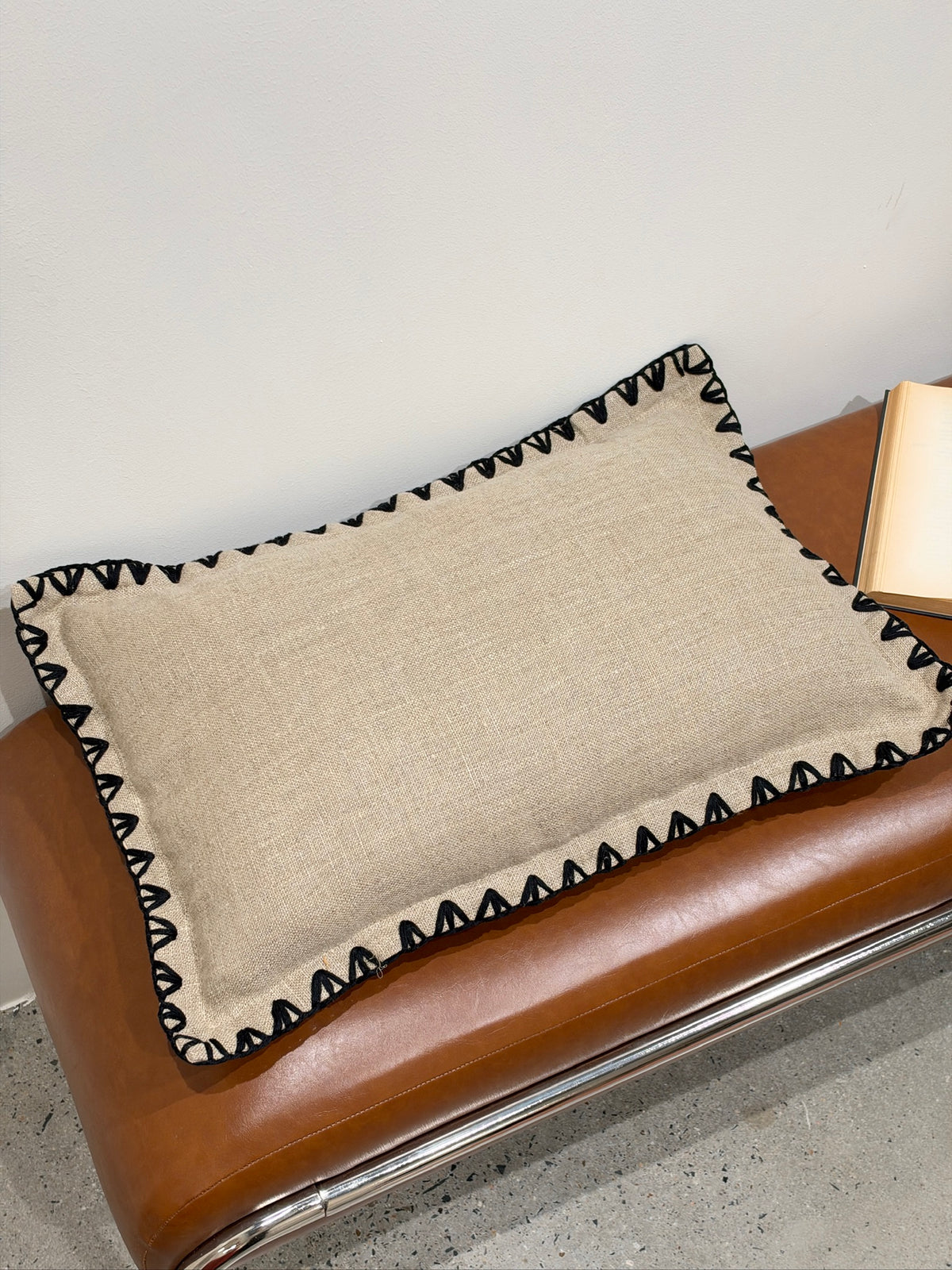 Kanji Cushion in Sand 30 x 50cm