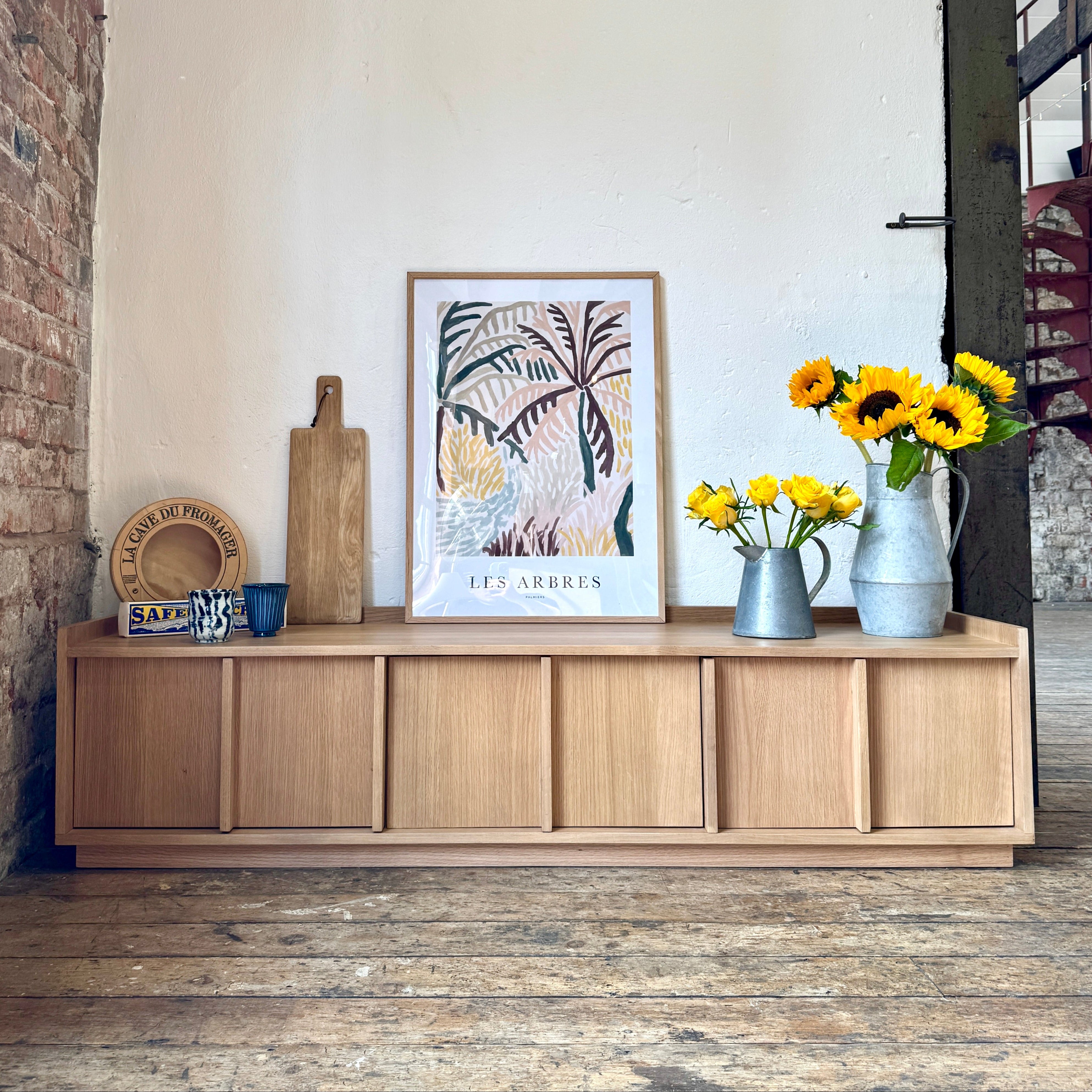 Kyoto Medium TV Stand in Natural Smoked Oak