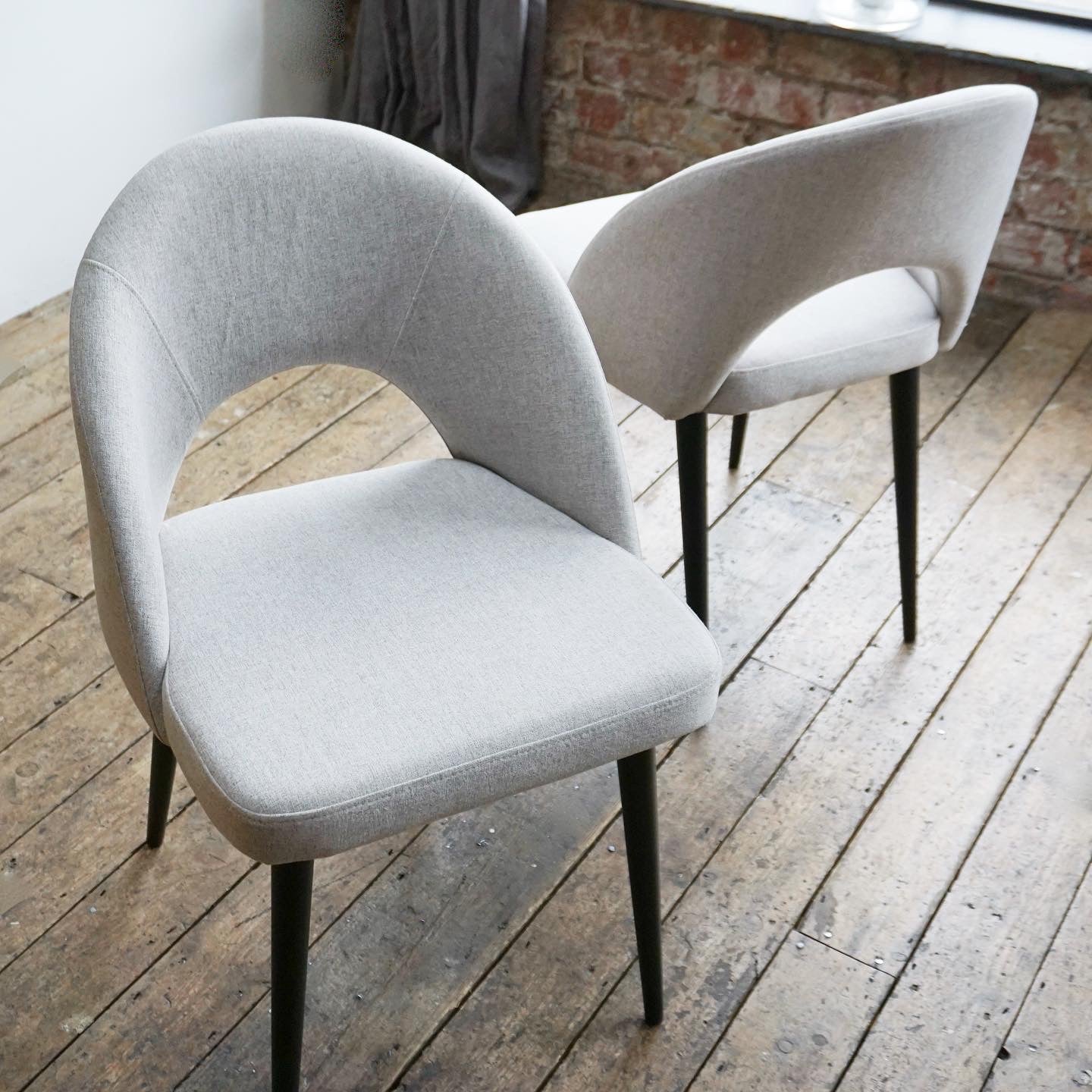 Bella Dining Chairs in Stone (2pk)