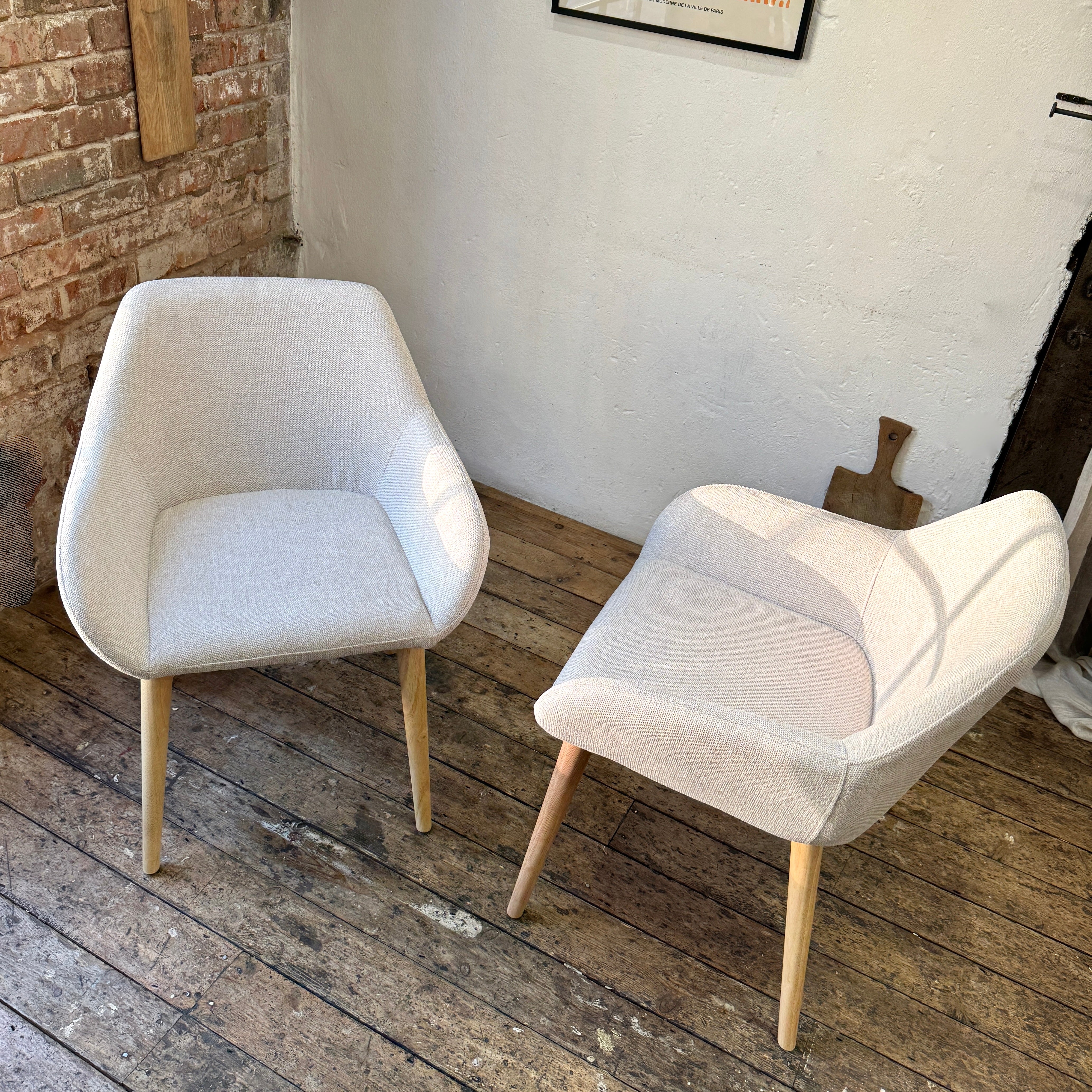 Amara Dining Chairs in Oatmeal (2pk)