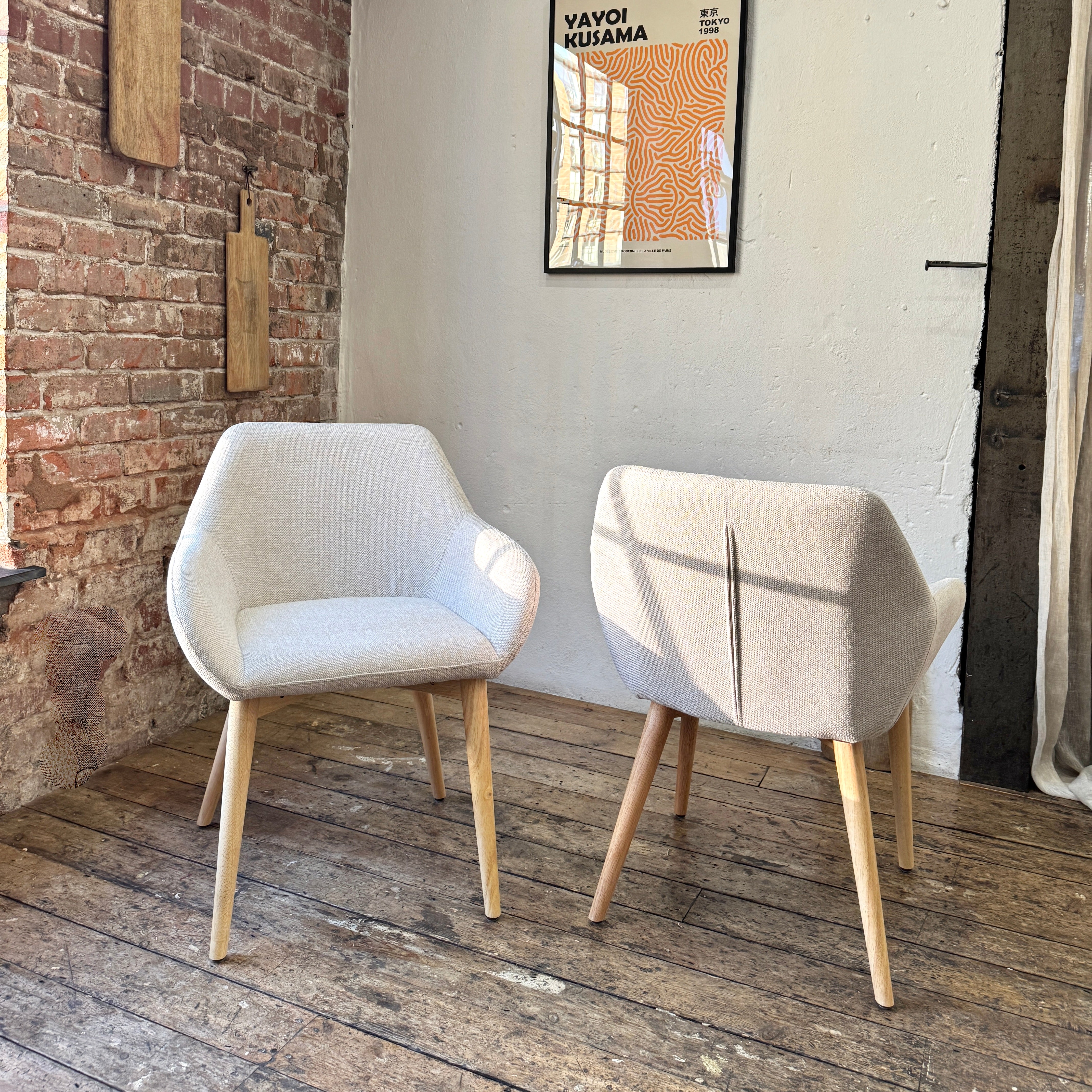 Amara Dining Chairs in Oatmeal (2pk)