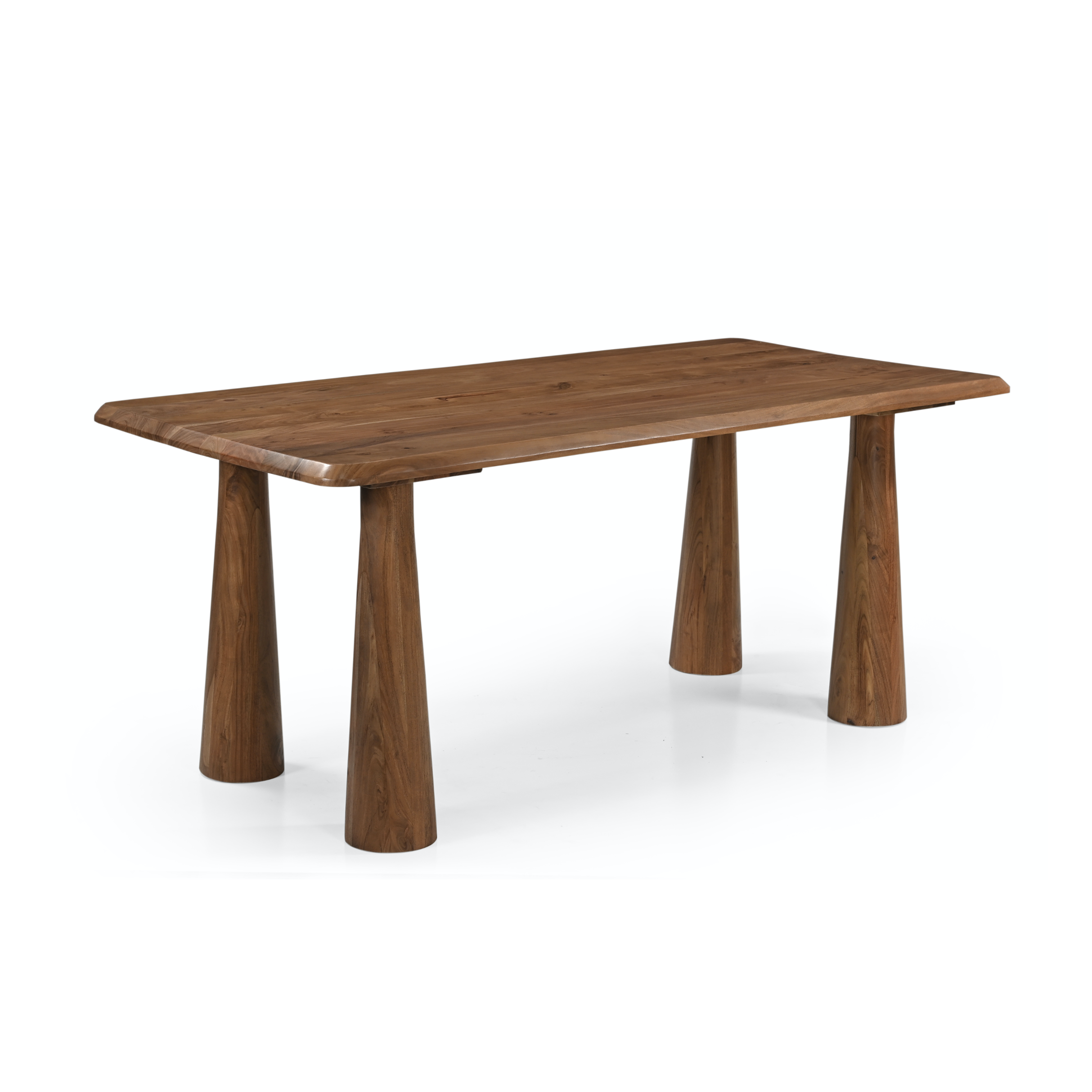 Antonella Rectangular Solid Acacia Wood Dining Table Natural