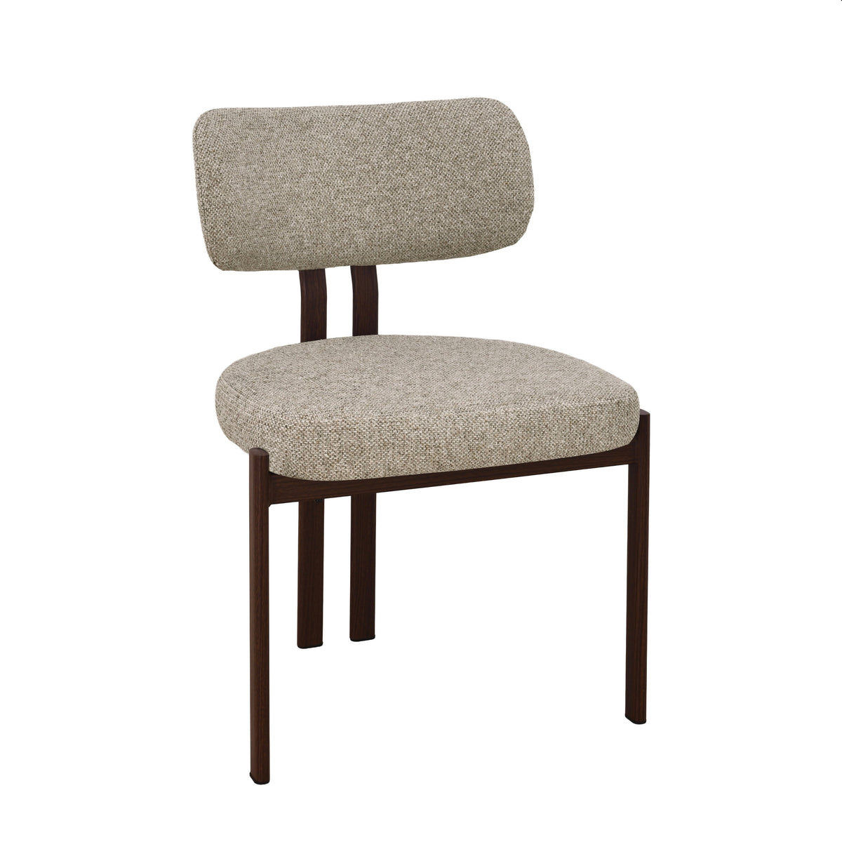 Dori Dining Chair in Truffle with a Walnut Frame (2pk)