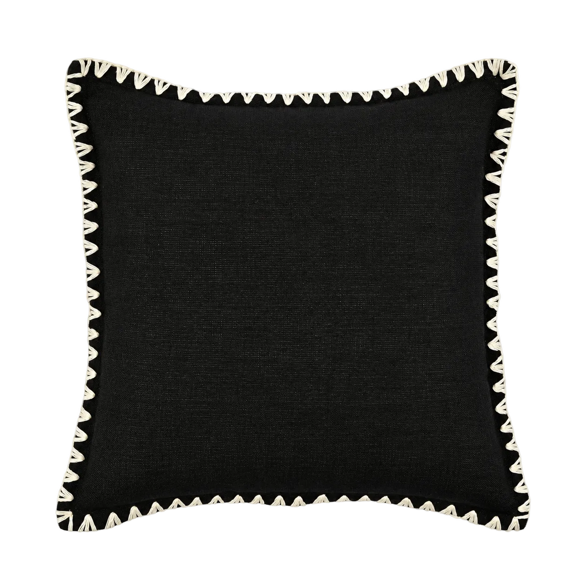 Kanji Cushion in Black, White 50 x 50cm