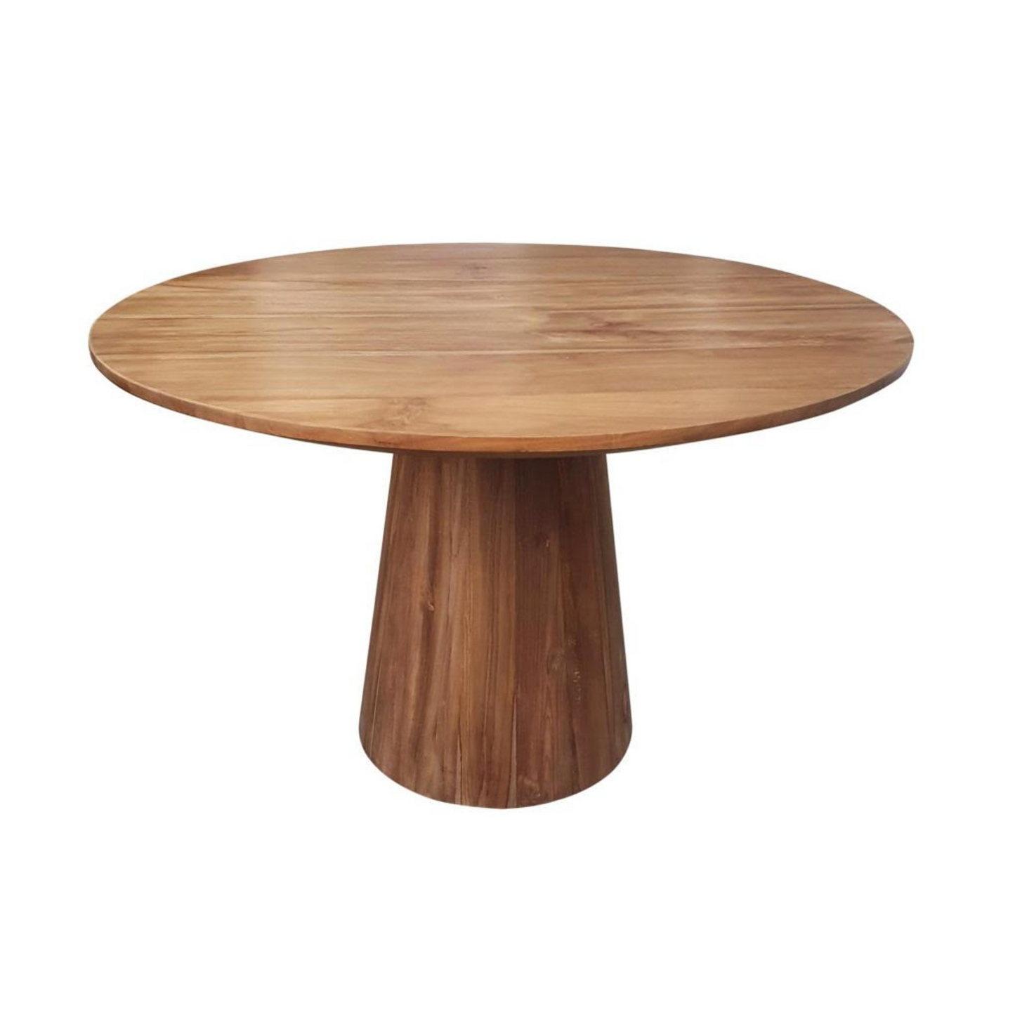 Bronx Round Solid Teak Dining Table Natural (3 Sizes)