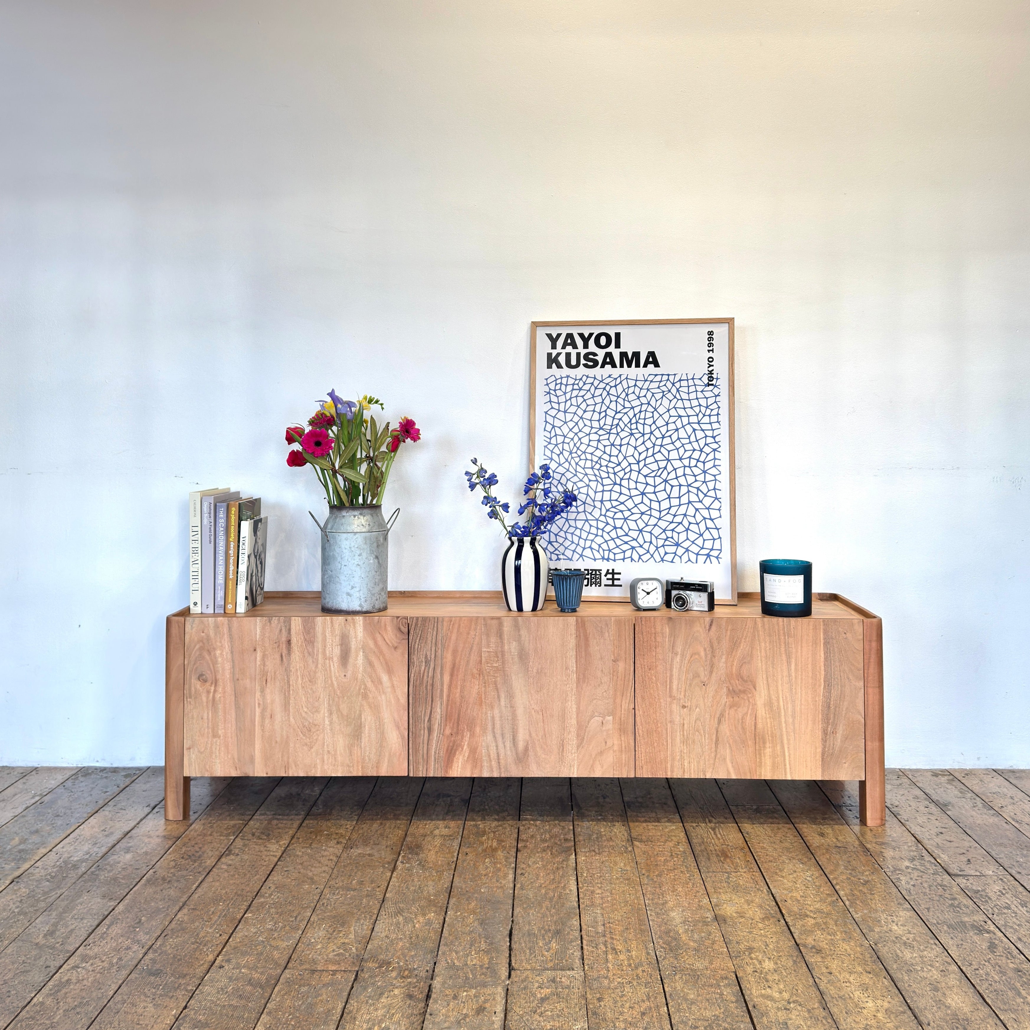 Aoki Solid Acacia Wood TV Stand