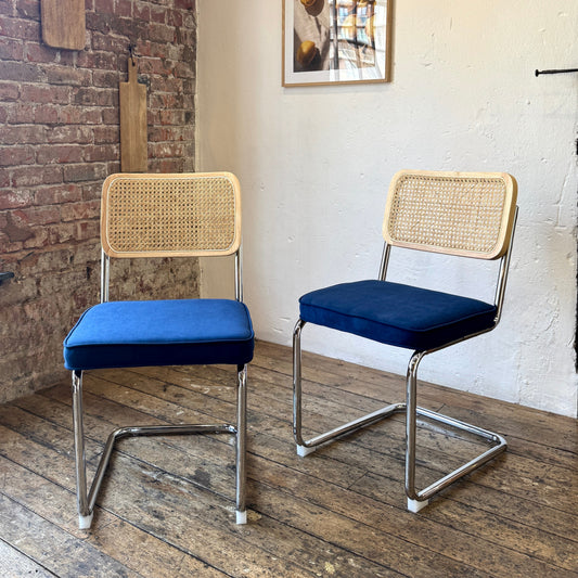 Brooklyn Rattan Chair Blue (2pk)