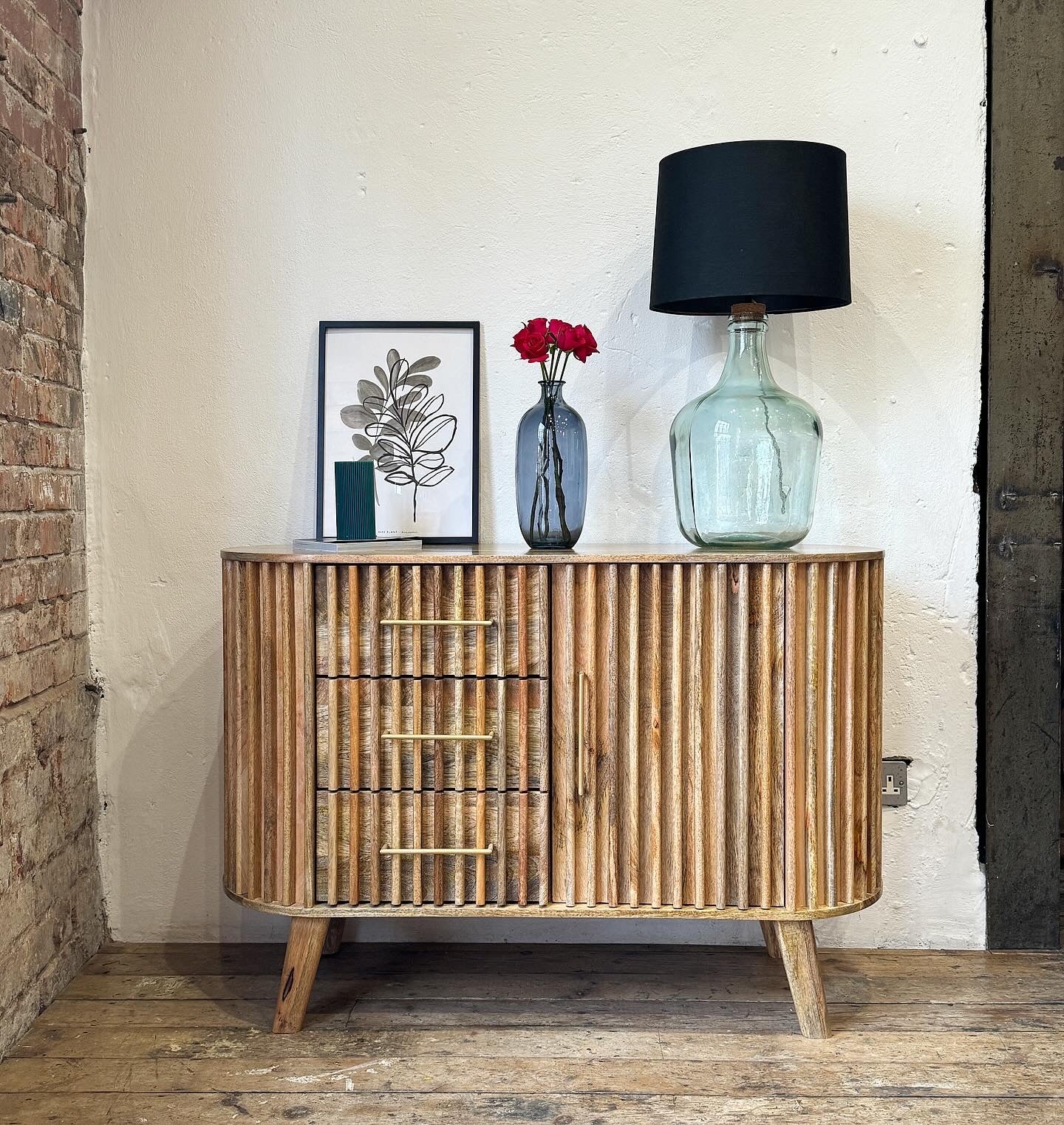 Els Solid Mango Wood Small Sideboard