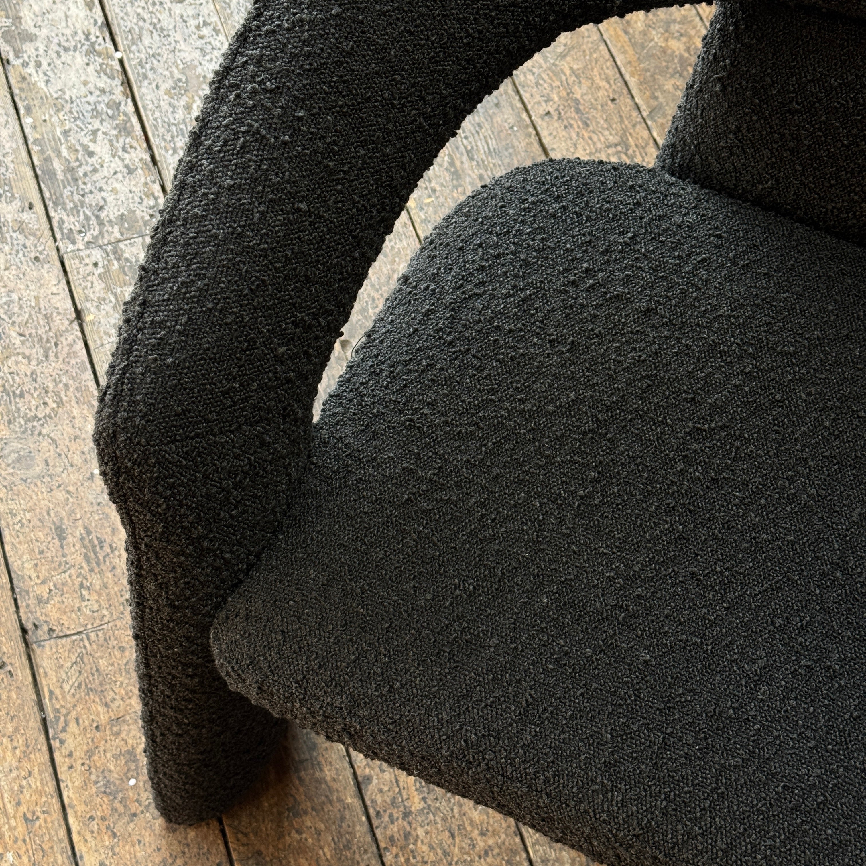 Eva Dining Chairs in Black Boucle (2pk)