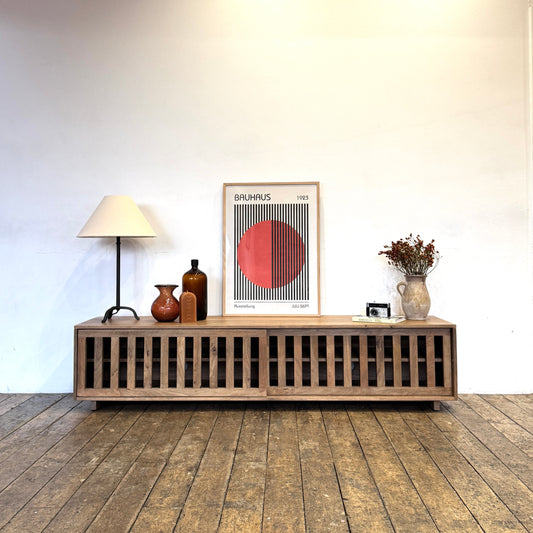 Caleb Solid Mango Wood TV Stand in Light Brown (4 Sizes)