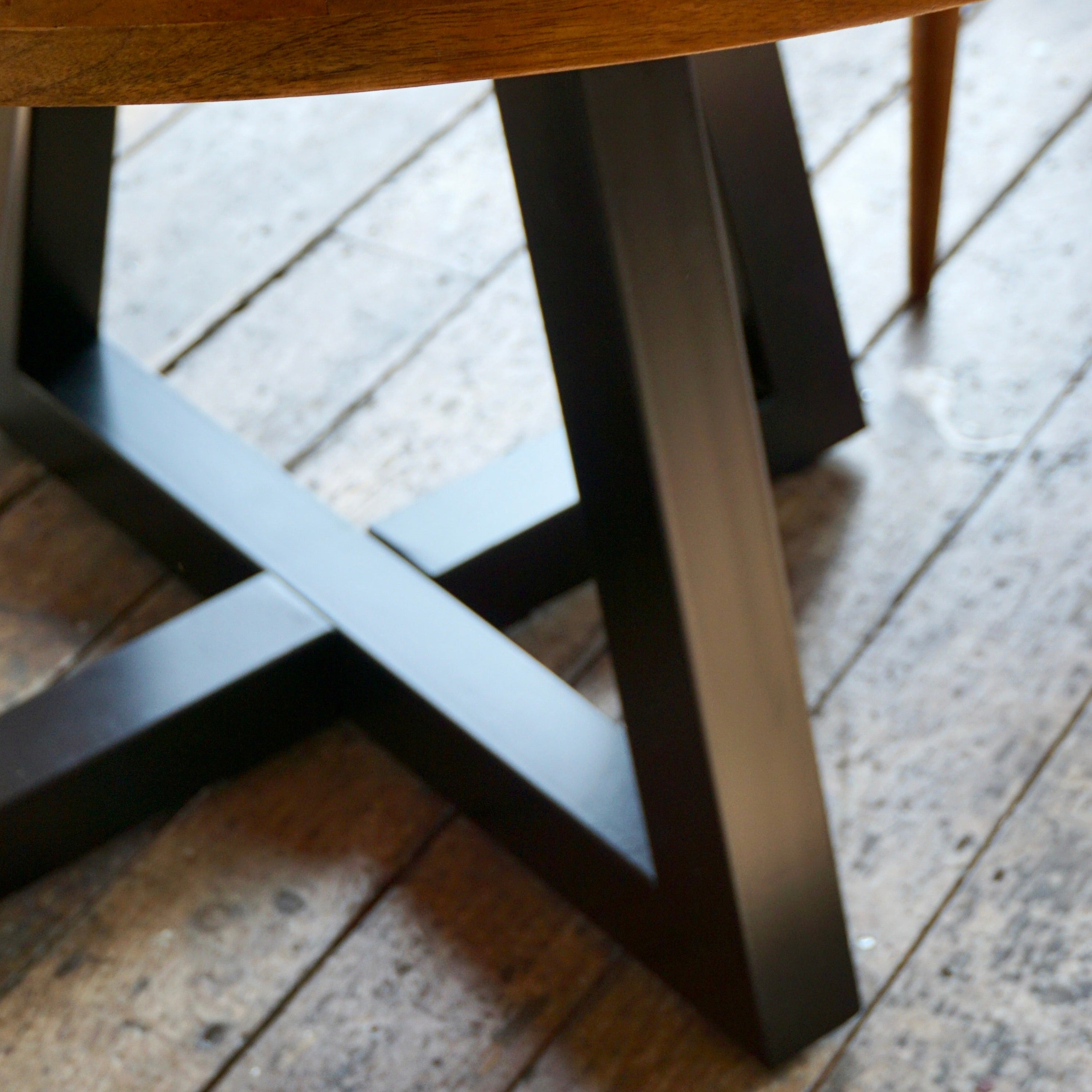 Ida Solid Mango Wood Industrial Dining Table in Walnut (3 Sizes)