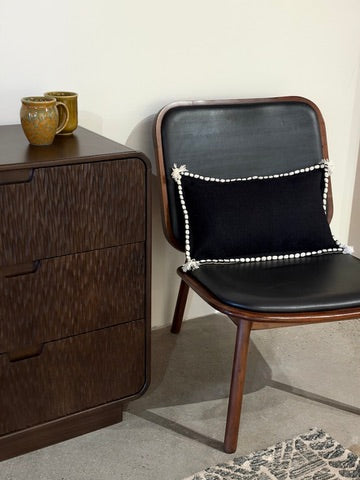 Ropa Cushion in Noir 30 x 50cm