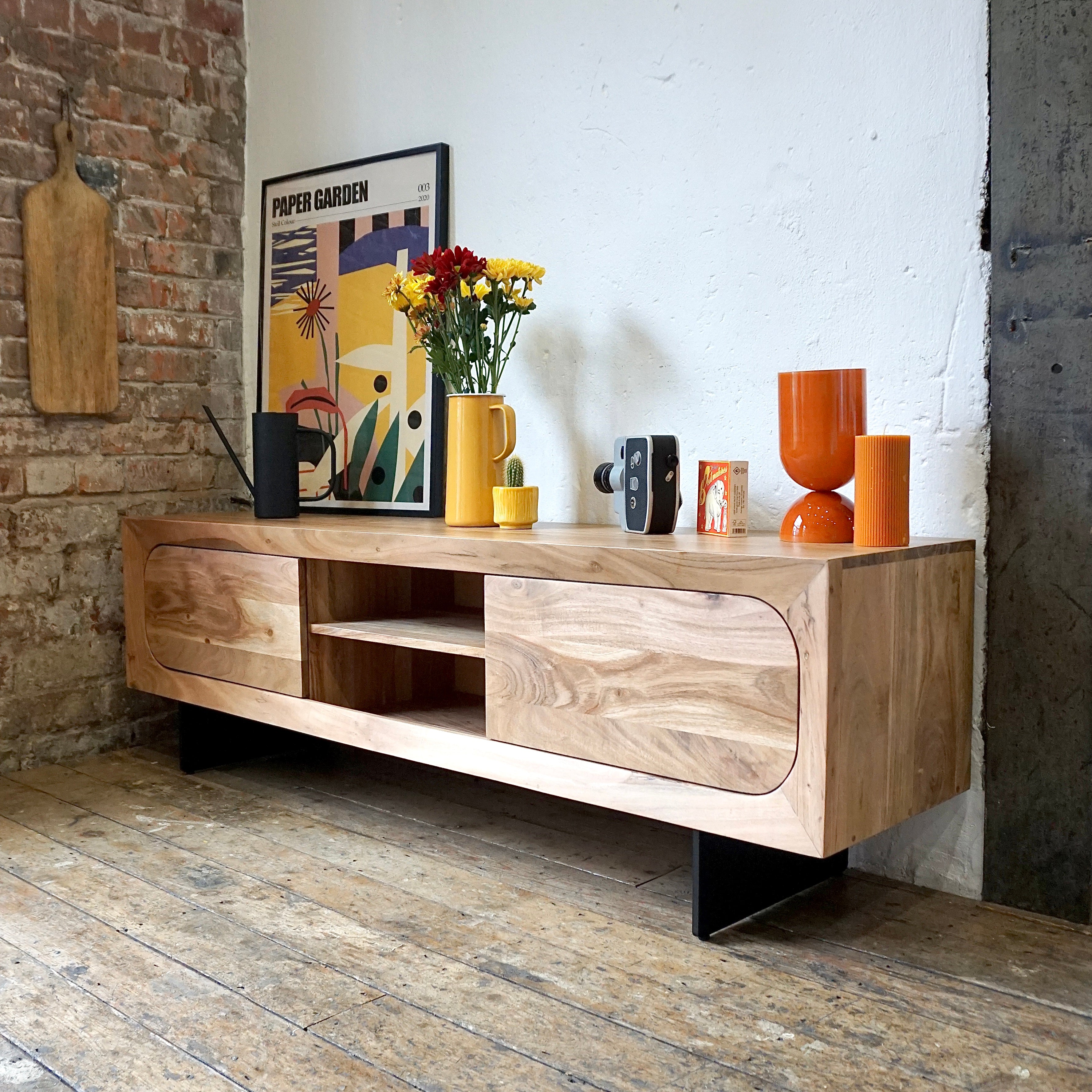 Primo Solid Acacia Wood TV Unit
