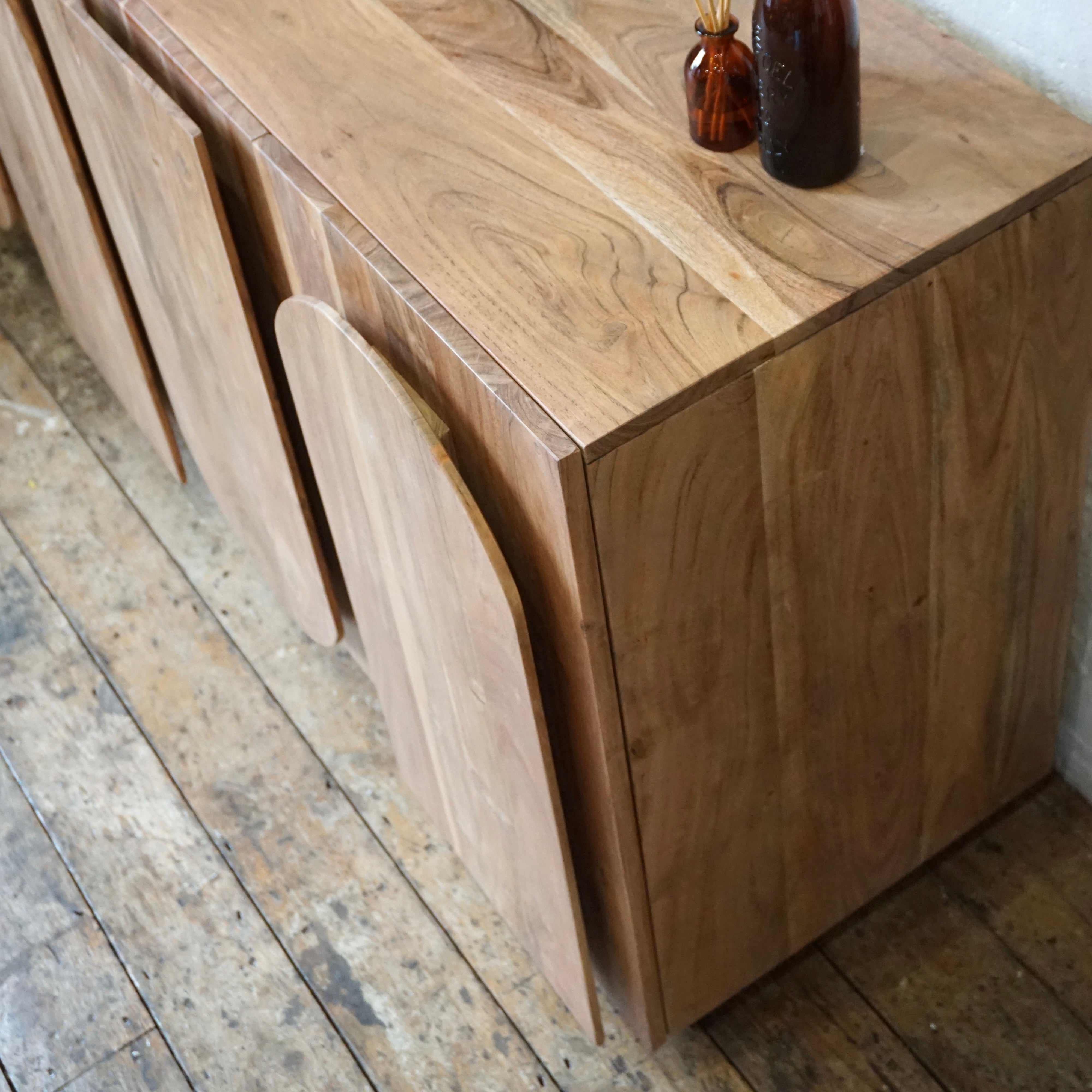 Archer Solid Acacia Wood Large 4 Door Sideboard