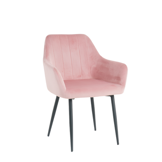 Layla Dining Chairs in Blush Pink (2pk)