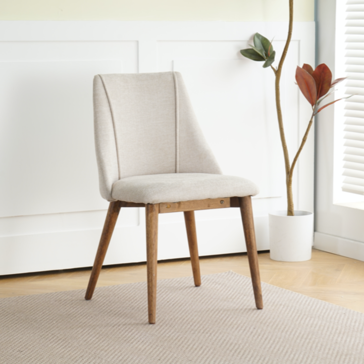 Carina Dining Chairs in Oatmeal (2pk)